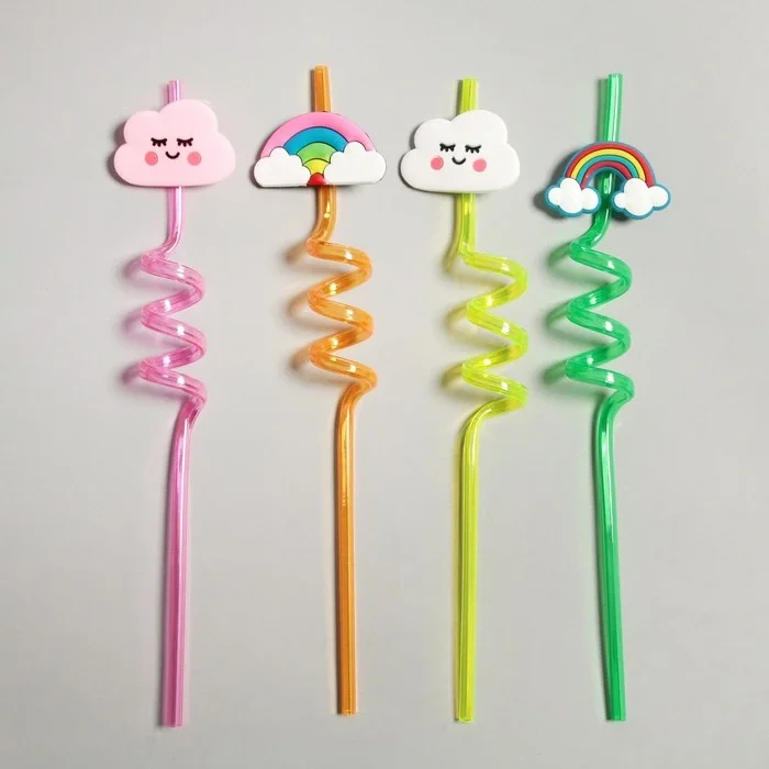 5 Parça Renkli Pipet Seti - Emojili Spiral Kokteyl- Çocuk Pipeti Temizleme Fırçalı 5 Parça Renkli Pipet Seti - Emojili Spiral Kokteyl- Çocuk Pipeti Temizleme Fırçalı