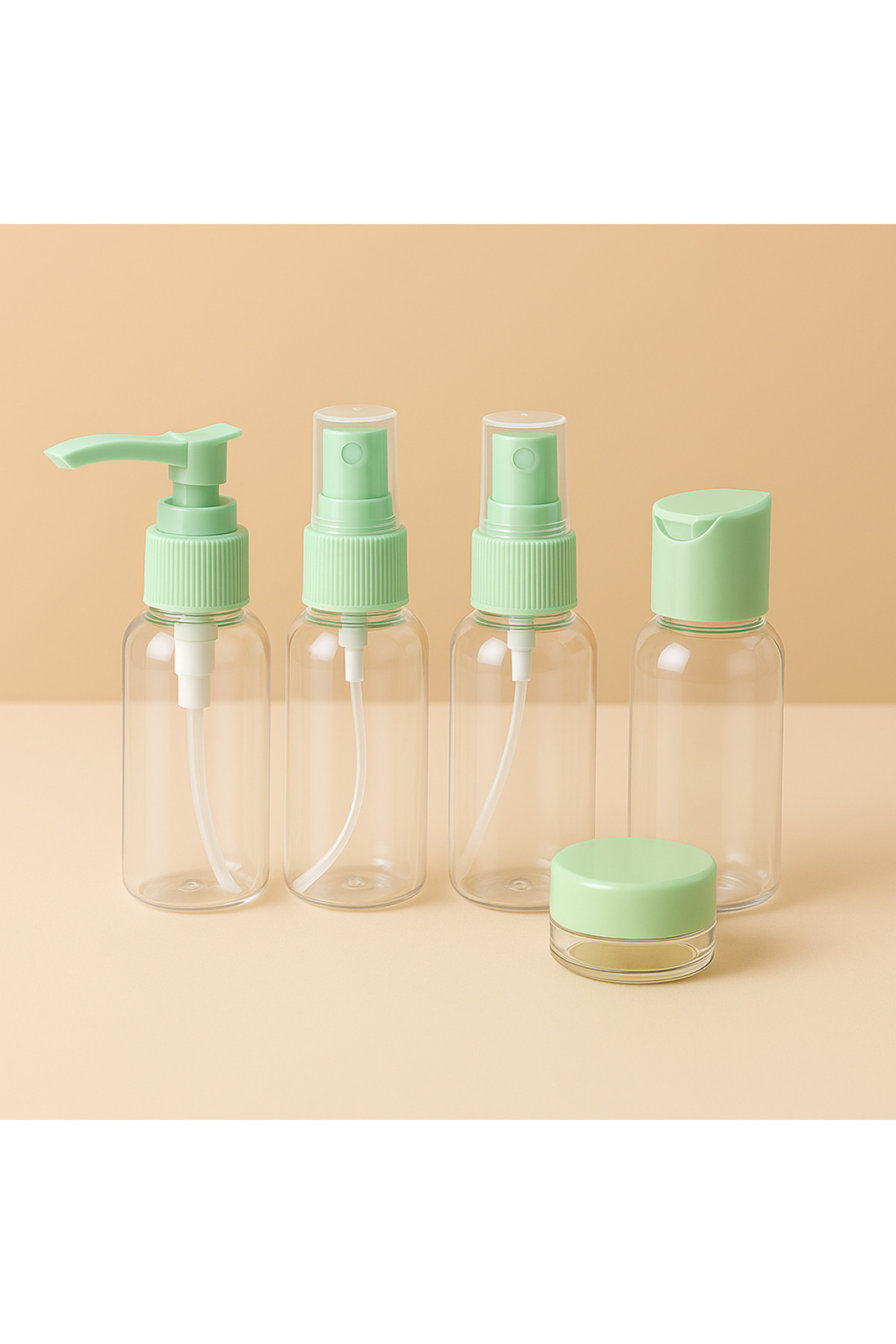 Pazar Kapısı 5 Parça Seyahat Çanta İçi Şişeler Makyaj & Kişisel Bakım Şişe Set