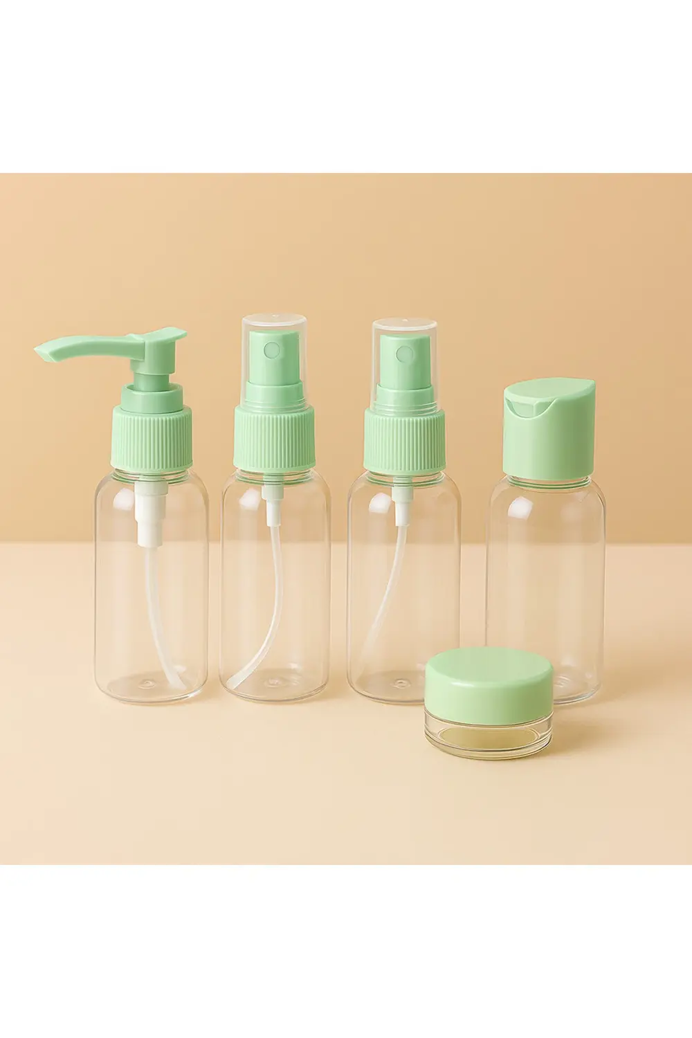 5 Parça Seyahat Çanta İçi Şişeler Makyaj & Kişisel Bakım Şişe Set