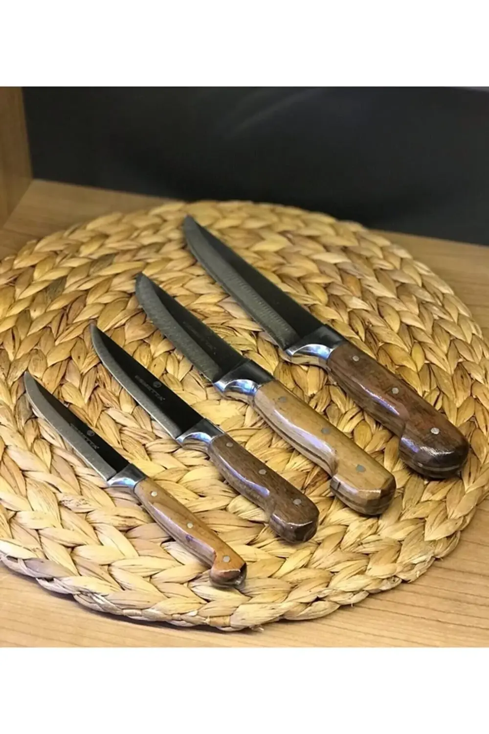 5 Parça Standlı Bıçak Seti Ekmek Sebze Meyve Mutfak Bıçağı