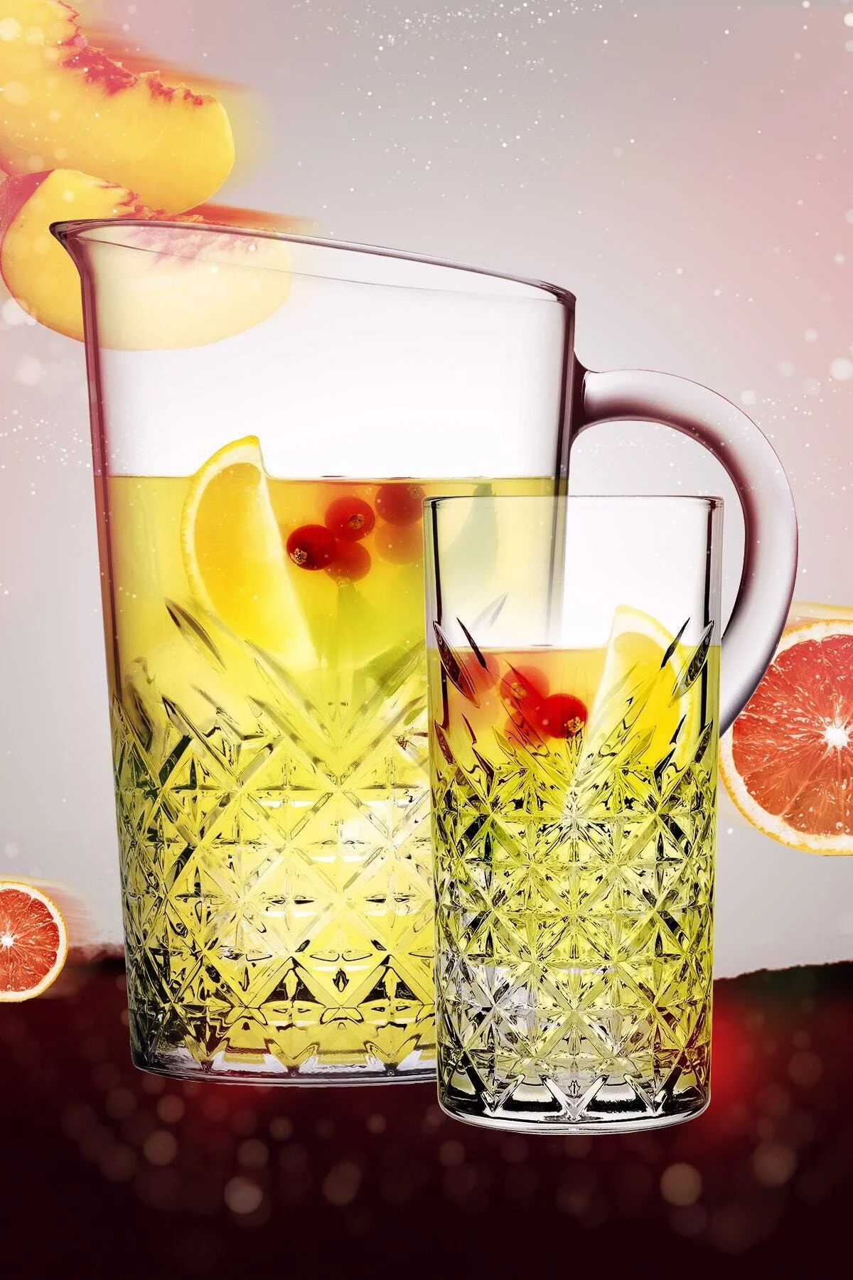 5 Parça Tımeless Sangria / Mojito Kokteyl Keyfi Seti - 4 Uzun Kokteyl Bardağı + Karaf/sürahi Fiyatı, Yorumları ve Özellikleri