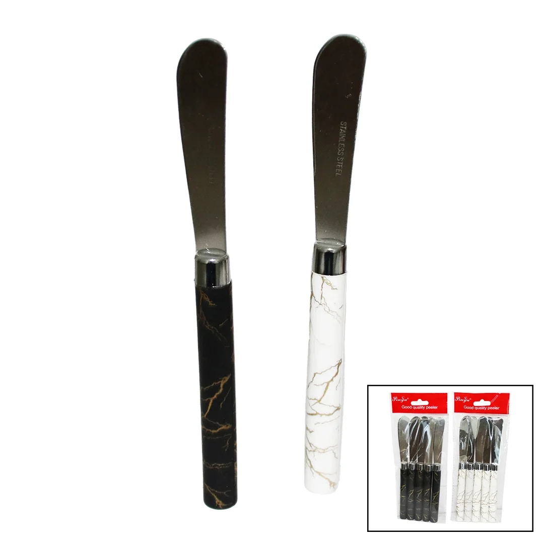 5 Parça  Uzun Kahvaltı Bıçak - Mermer Desen Saplı 16.5 Cm Bx40 Fiyatı, Yorumları ve Özellikleri