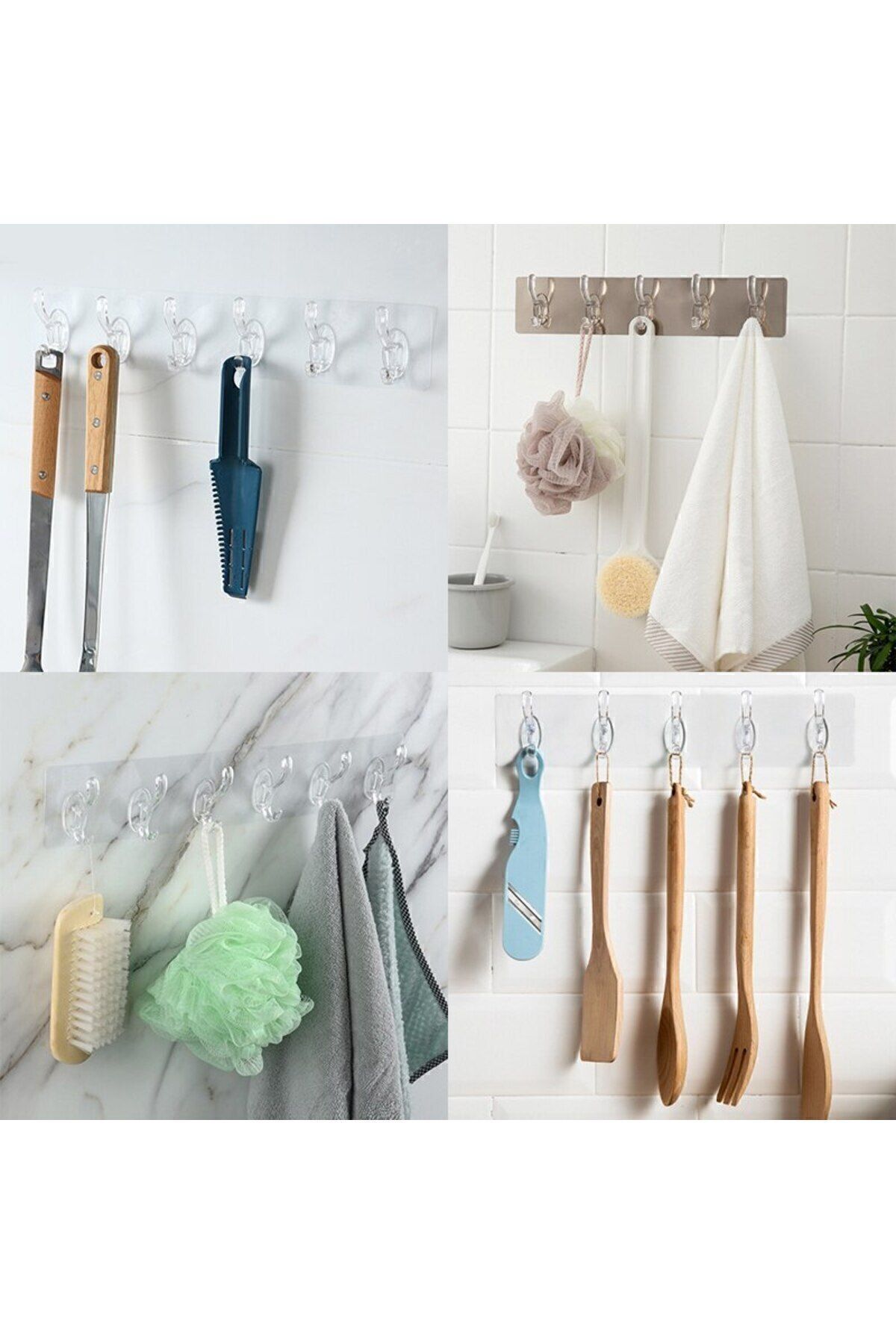 Transformacion 5 Pinli Yapışkanlı Askı Xenoty Design 3 Lü Set