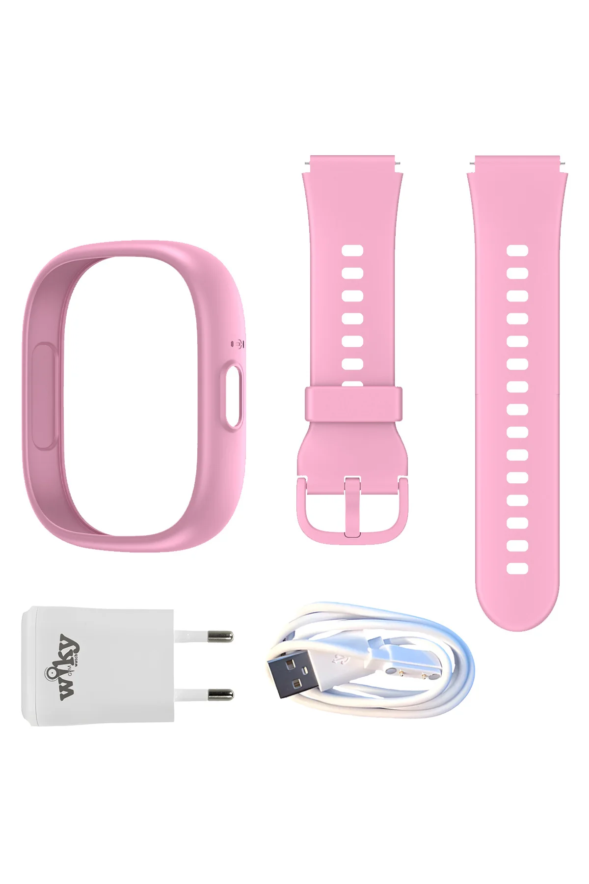 5 Plus Pembe Akıllı Saat Kasa Kordon Seti + Adaptör ve Şarj Kablosu 5 Plus Pembe Akıllı Saat Kasa Kordon Seti + Adaptör ve Şarj Kablosu
