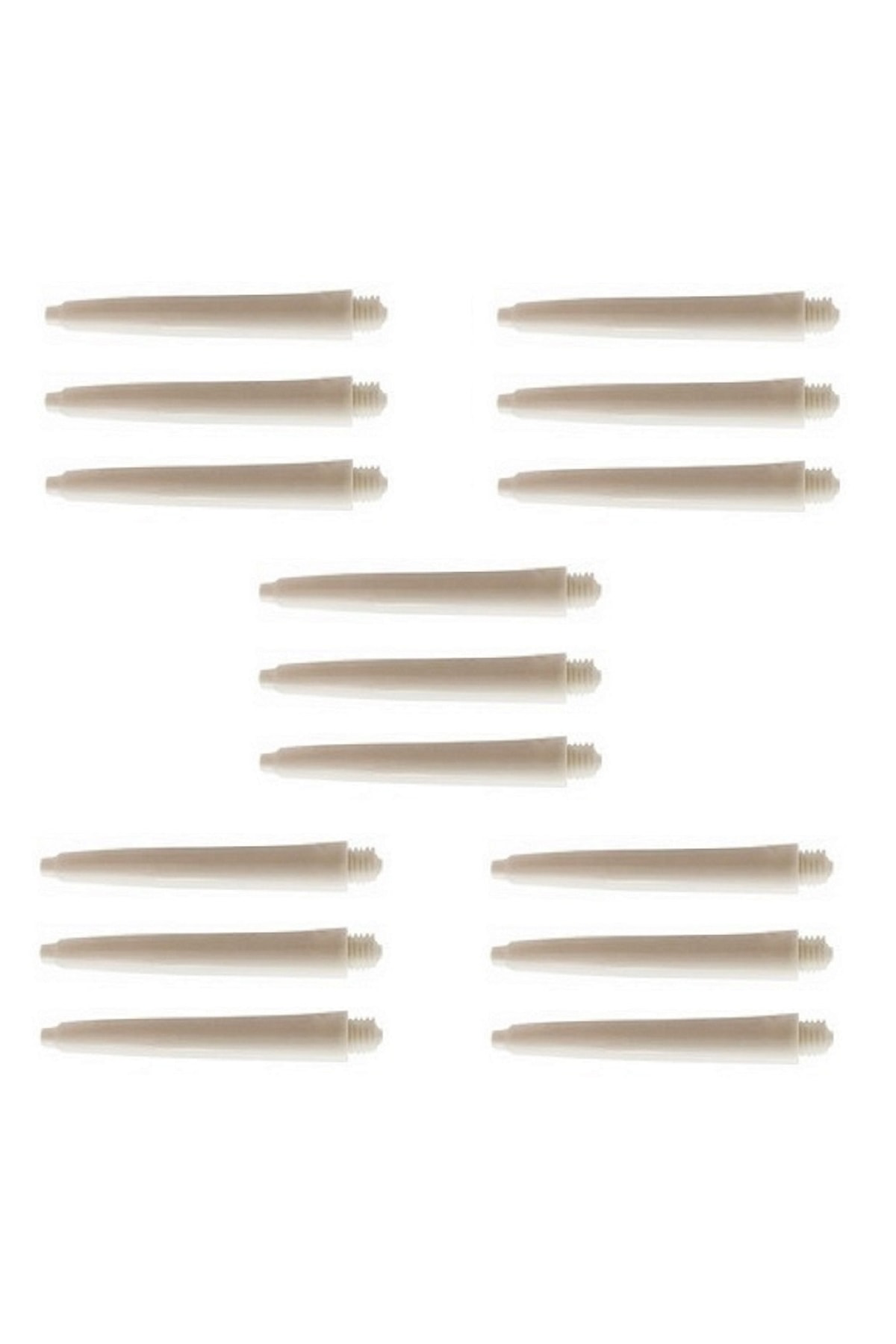 Dartsan 5 Set (15 Adet) 35Mm Nylon Dart Şaft-Shaft. Beyaz