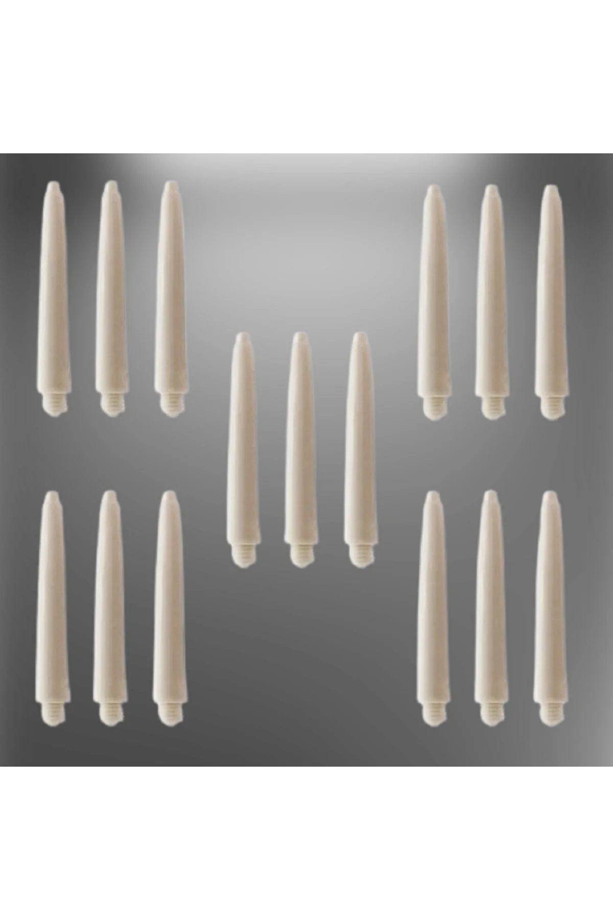 5 Set (15 ADET) 41mm Nylon Dart Şaft-shaft. Beyaz - Görsel 3
