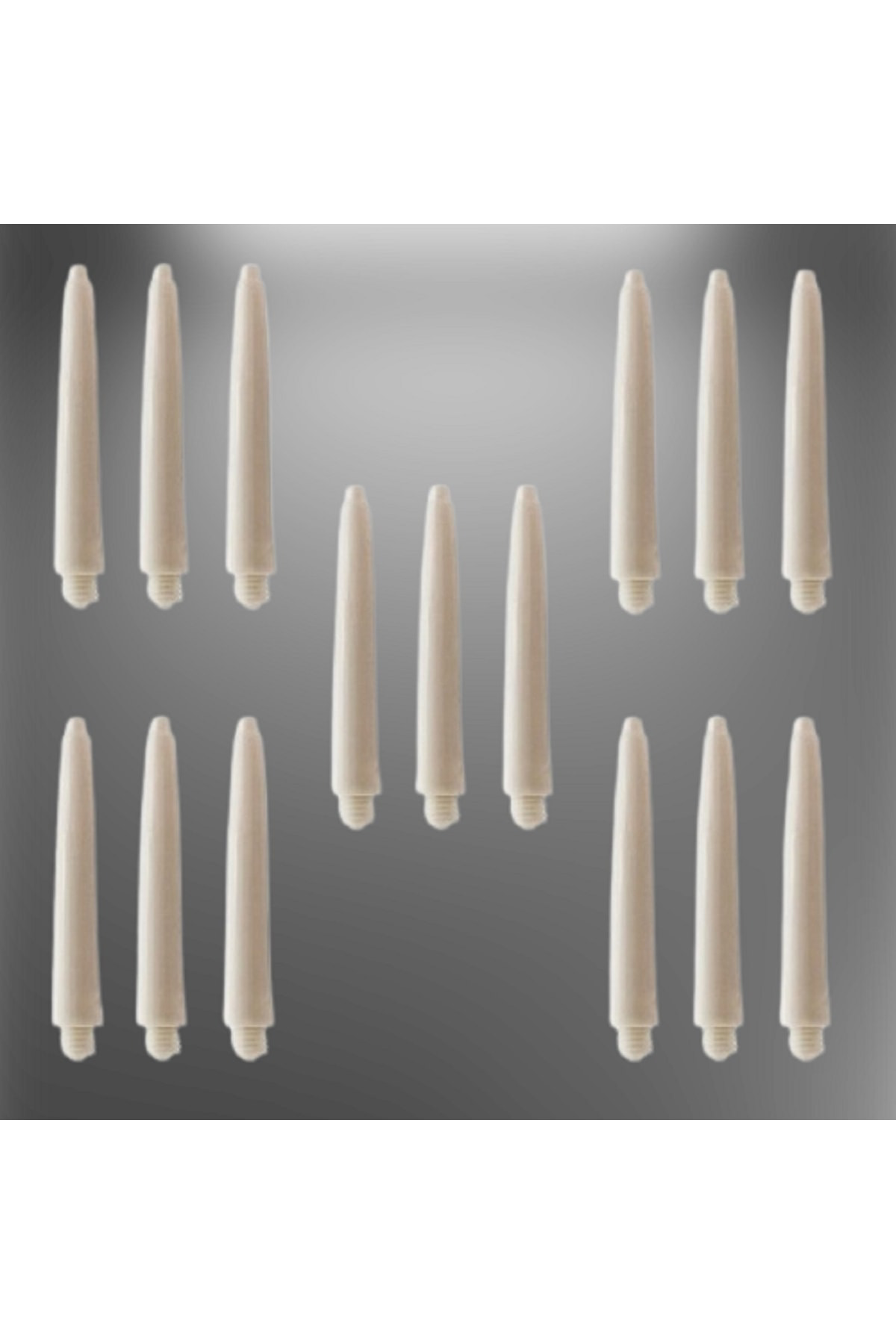 5 Set (15 ADET) 41mm Nylon Dart Şaft-shaft. Beyaz