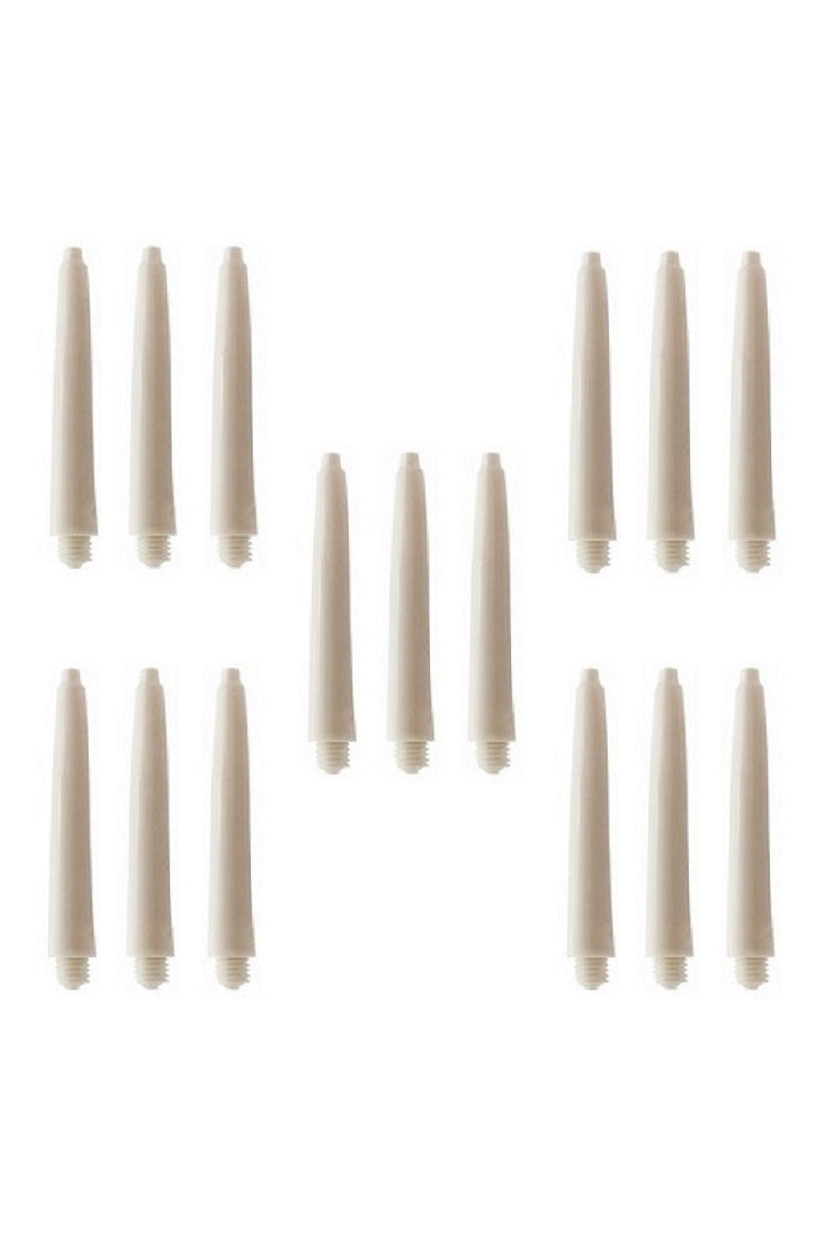 5 Set (15 ADET) 41mm Nylon Dart Şaft-shaft. Beyaz