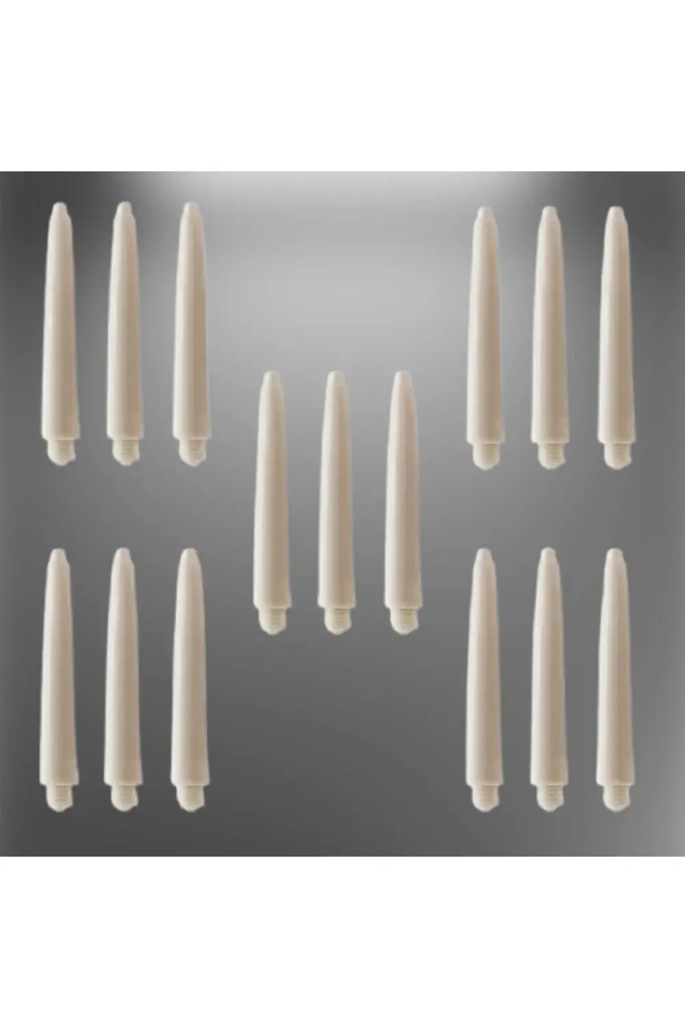 5 Set (15 ADET) 41mm Nylon Dart Şaft-shaft. Beyaz