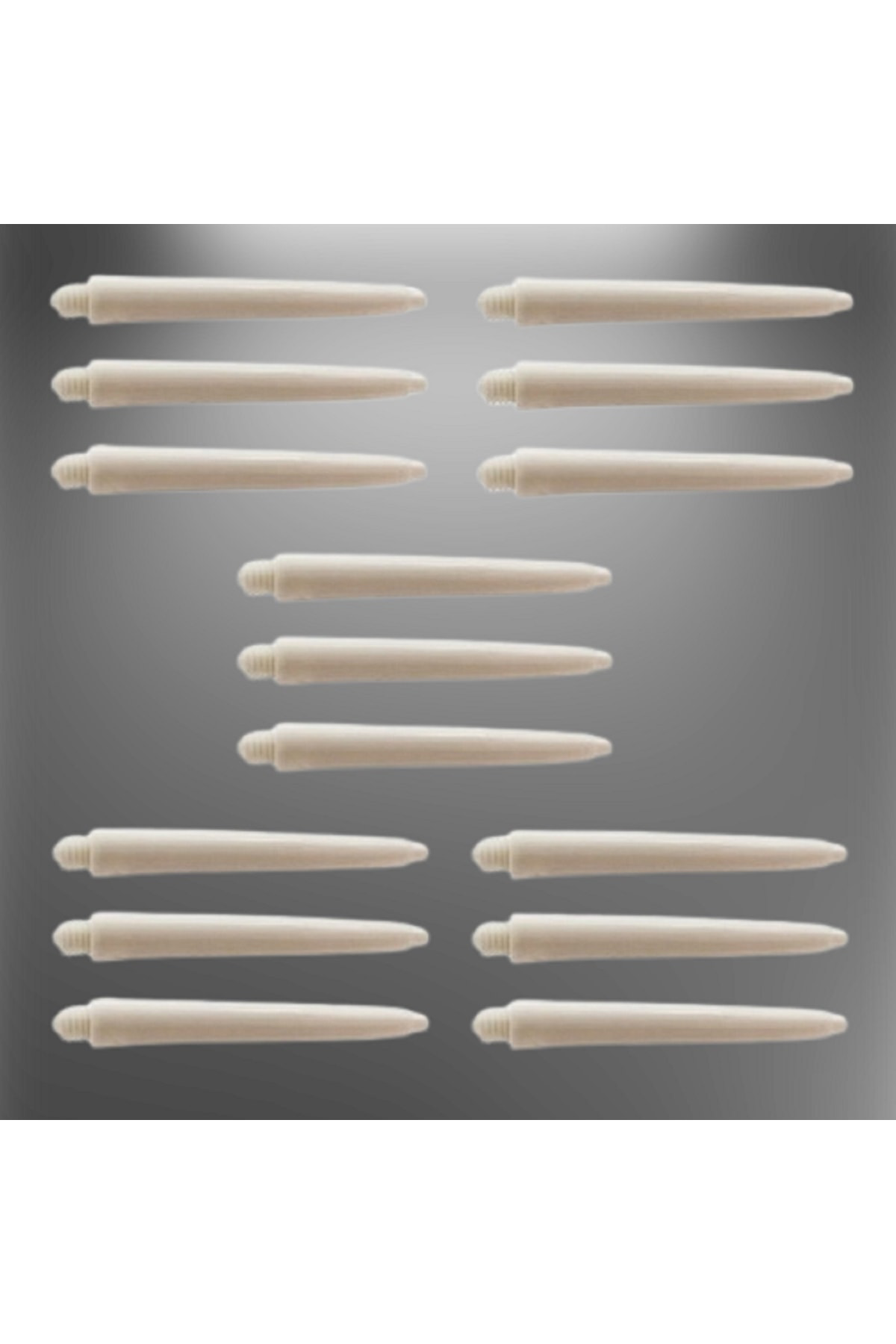 Dartsan 5 Set (15 Adet) 48Mm Nylon Dart Şaft-Shaft Beyaz