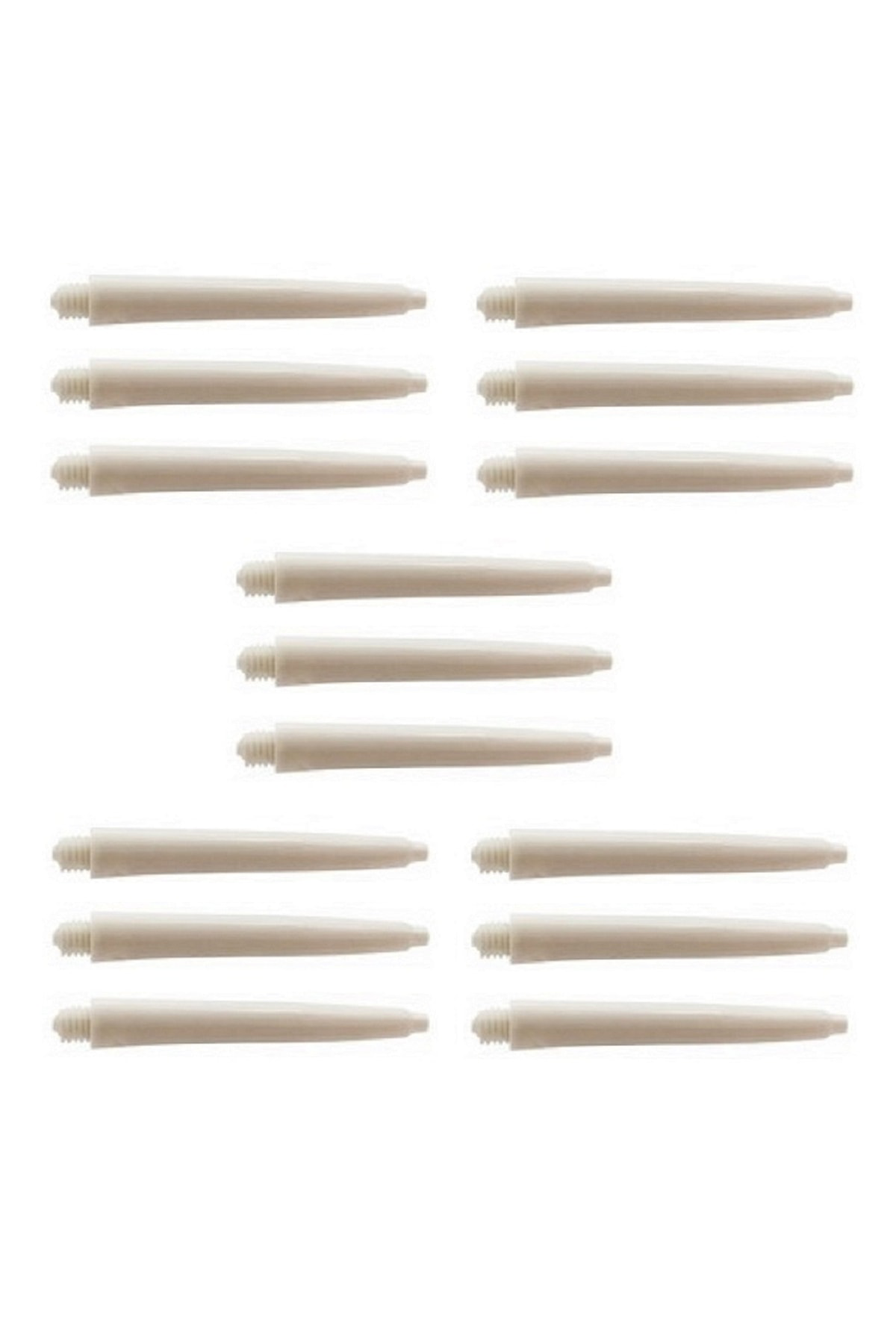 Dartsan 5 Set (15 Adet) 48Mm Nylon Dart Şaft-Shaft Beyaz