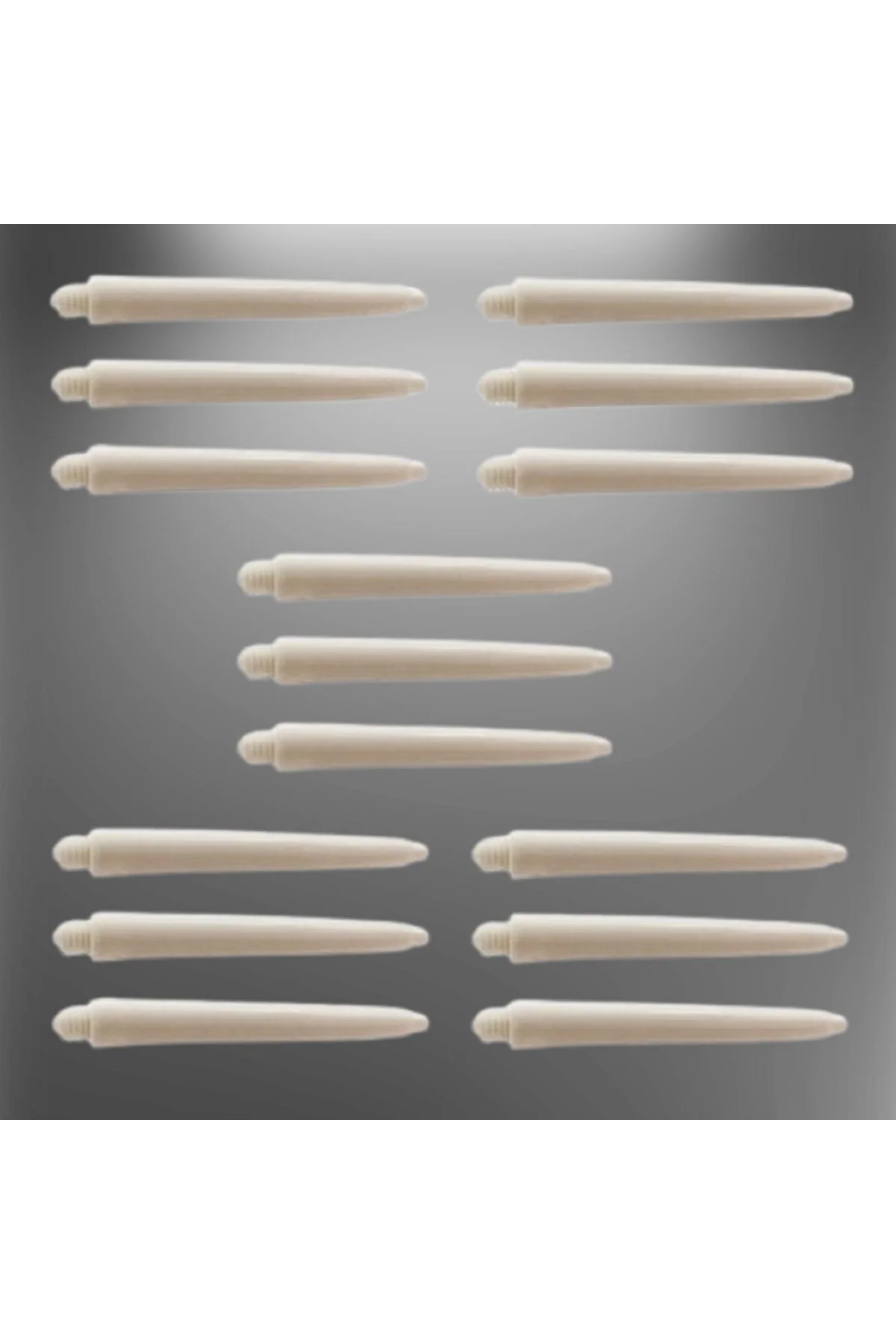5 Set (15 ADET) 48mm Nylon Dart Şaft-shaft Beyaz - Görsel 3