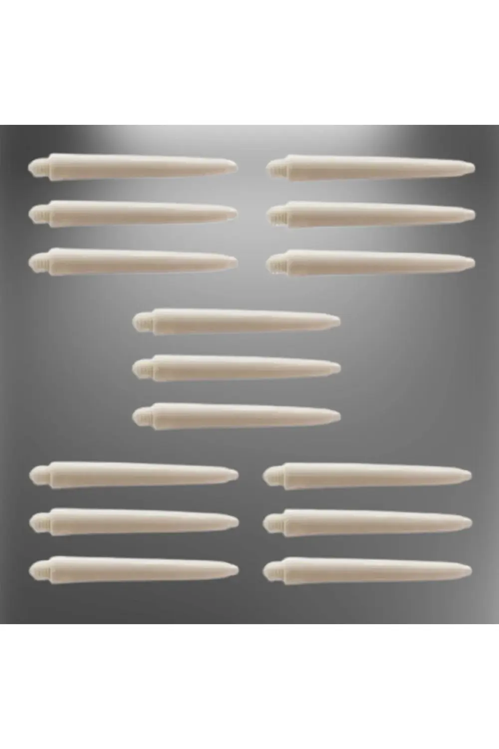 5 Set (15 ADET) 48mm Nylon Dart Şaft-shaft Beyaz