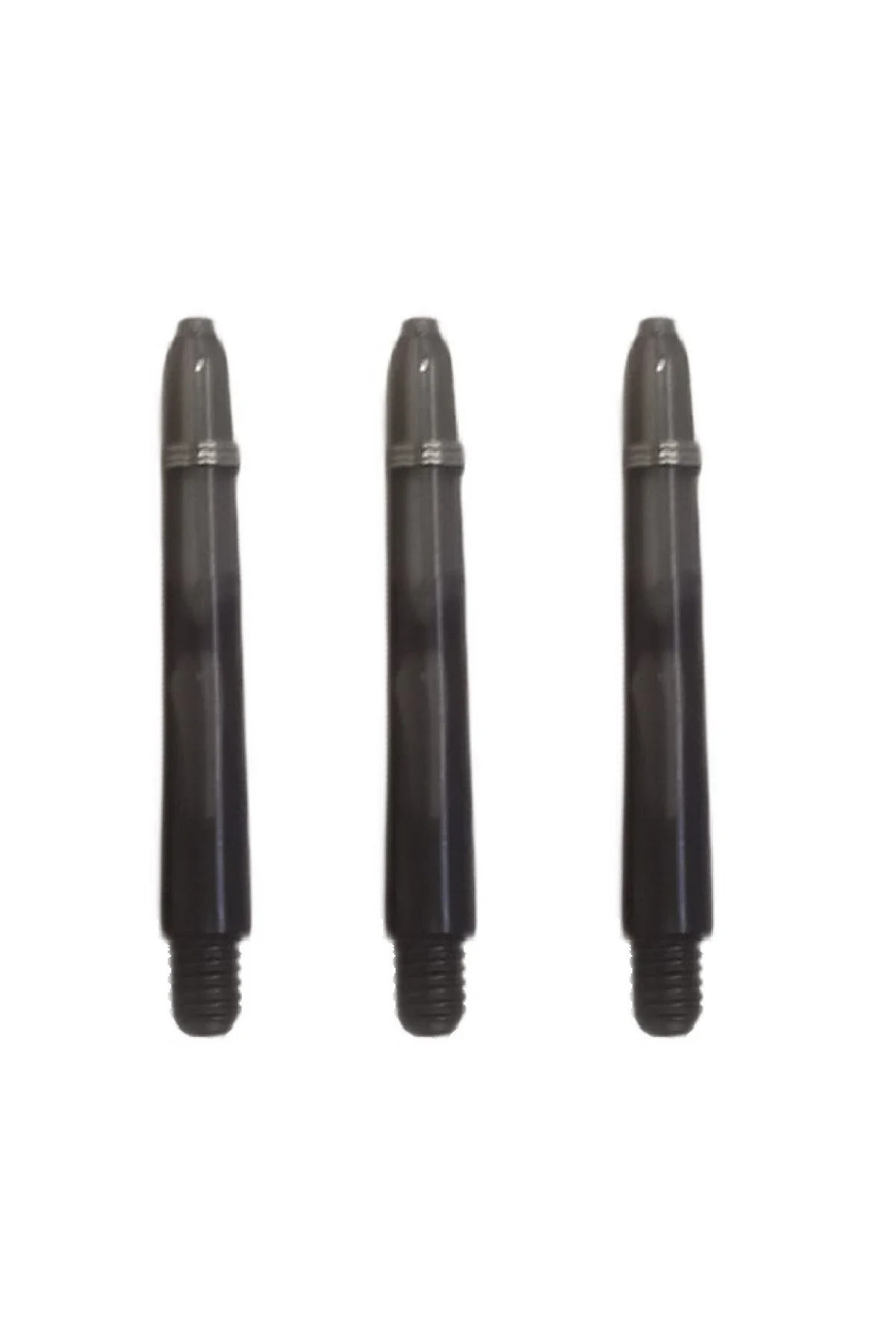5 Set (15 ADET) 48mm, Siyah, Polikarbon(PC) Şeffaf Dart Shaft-şaft.