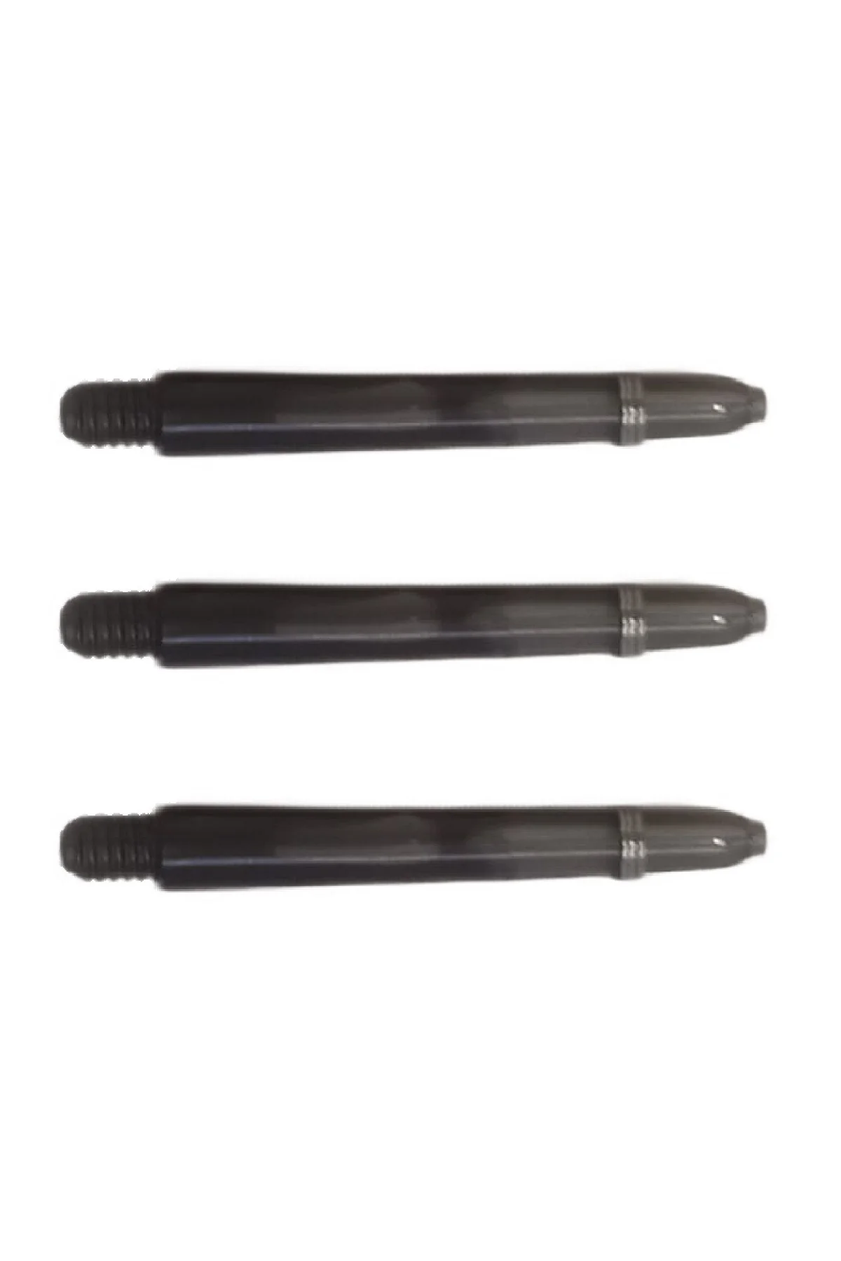 5 Set (15 ADET) 48mm, Siyah, Polikarbon(PC) Şeffaf Dart Shaft-şaft.