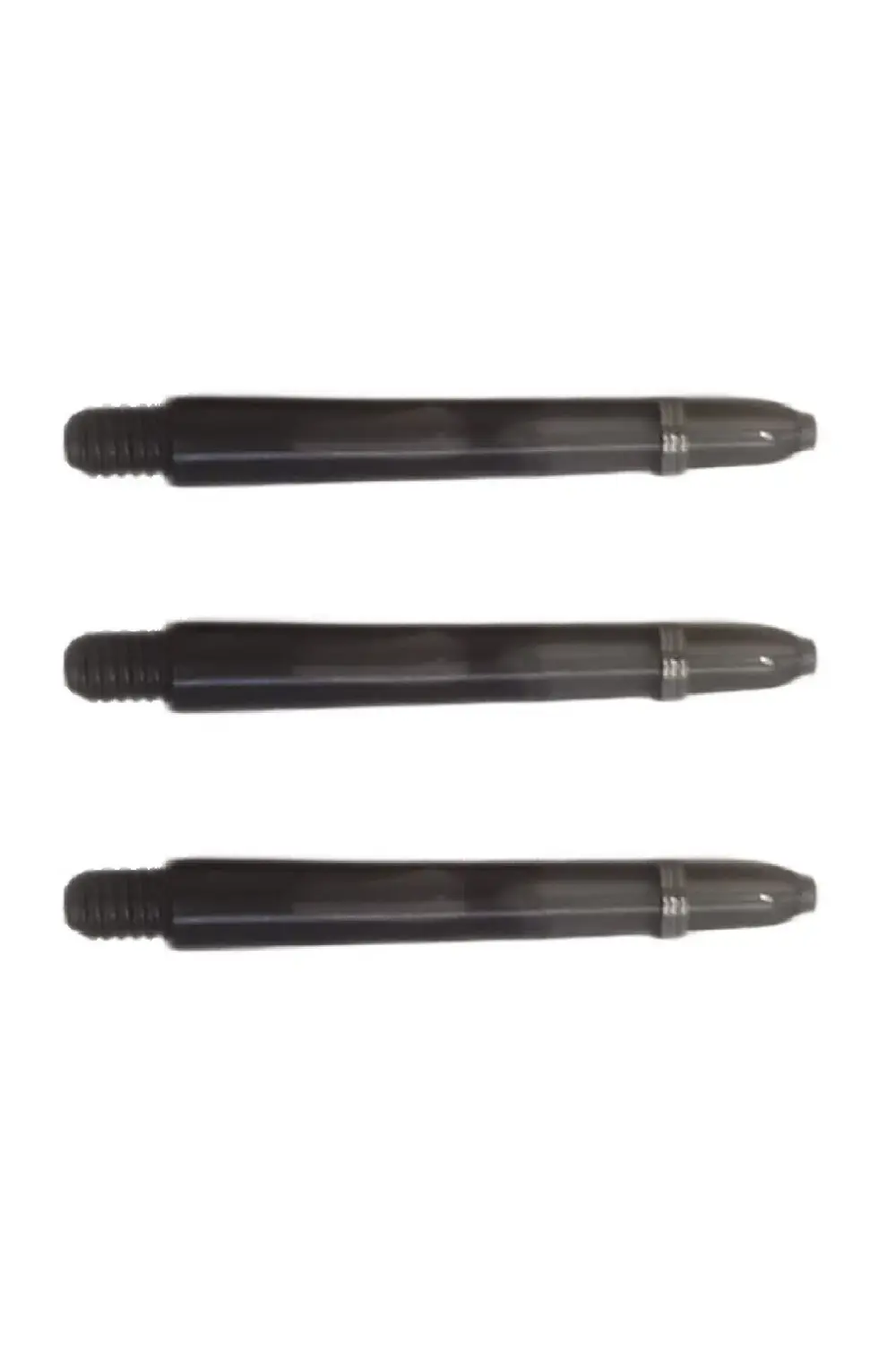 5 Set (15 ADET) 48mm, Siyah, Polikarbon(PC) Şeffaf Dart Shaft-şaf