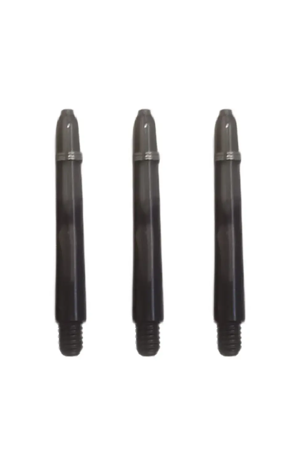 5 Set (15 ADET) 48mm, Siyah, Polikarbon(PC) Şeffaf Dart Shaft-şaf