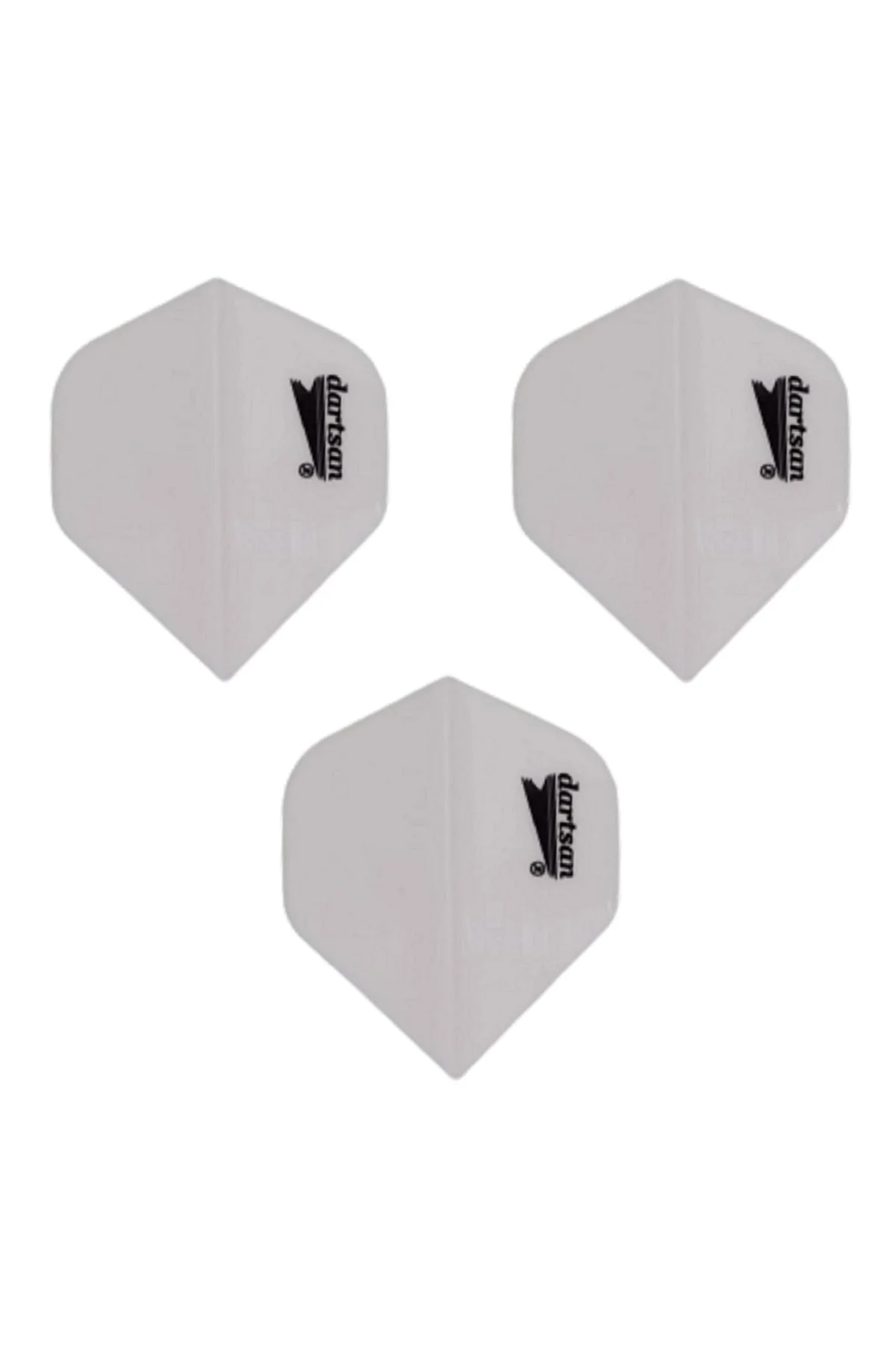 5 Set (15 ADET) Dart Flight-flayt. 100 Micron Pet Beyaz - Görsel 3