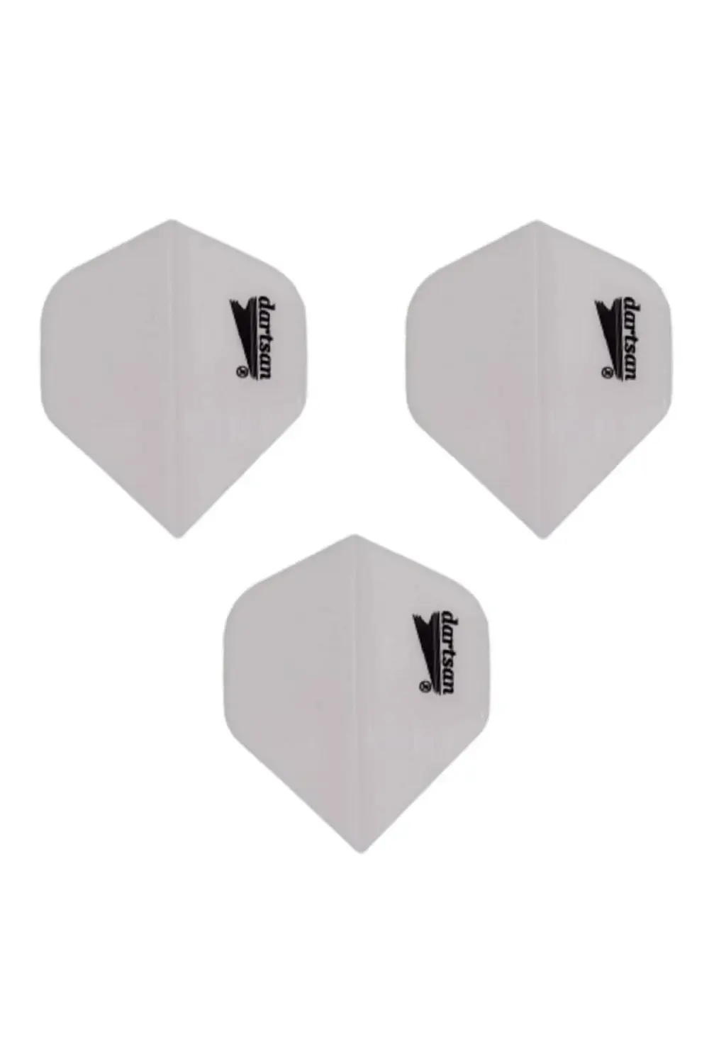 5 Set (15 ADET) Dart Flight-flayt. 100 Micron Pet Beyaz