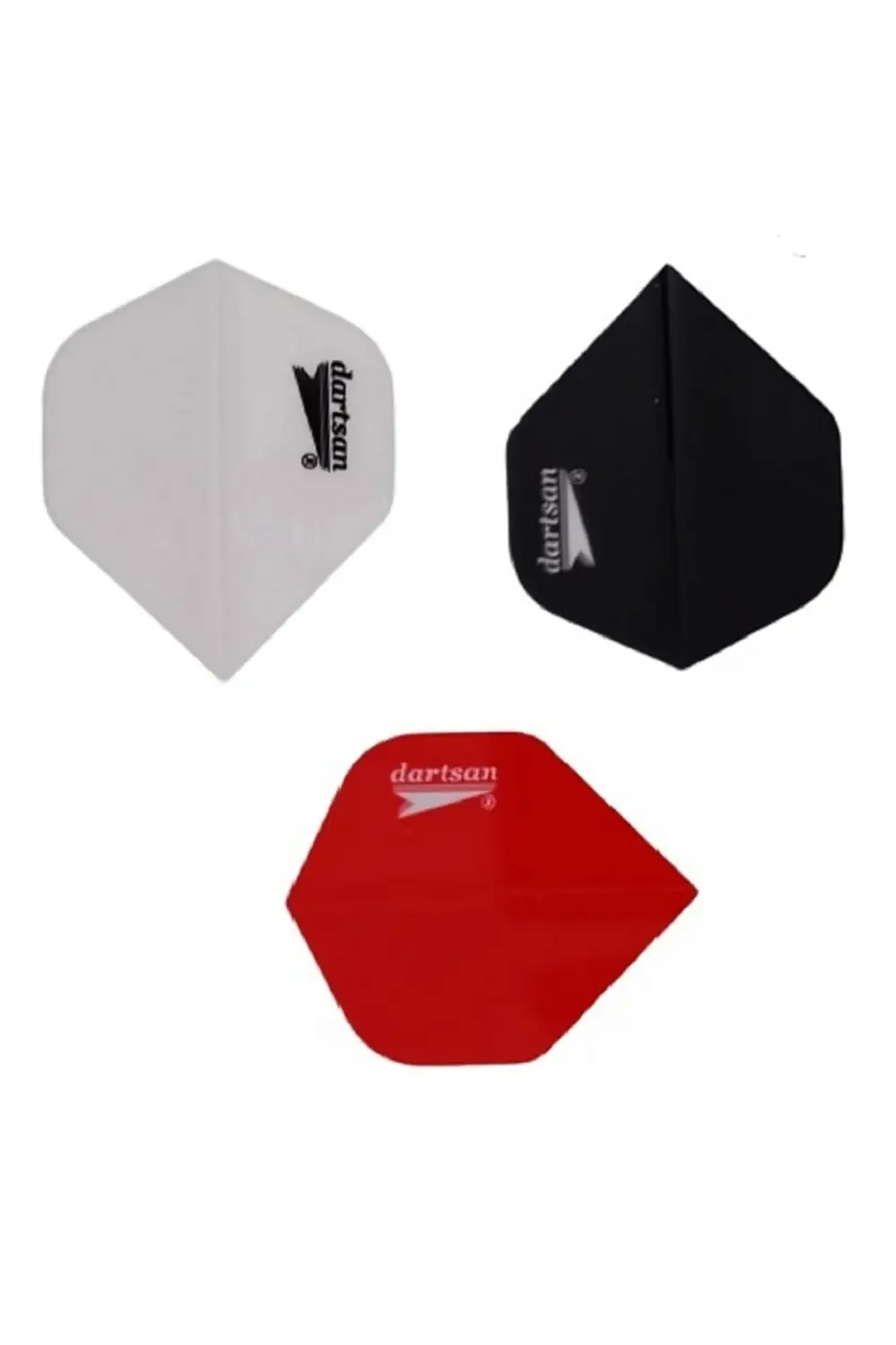 5 Set (15 ADET) Dart Flight-flayt. 100 Micron Pet Siyah