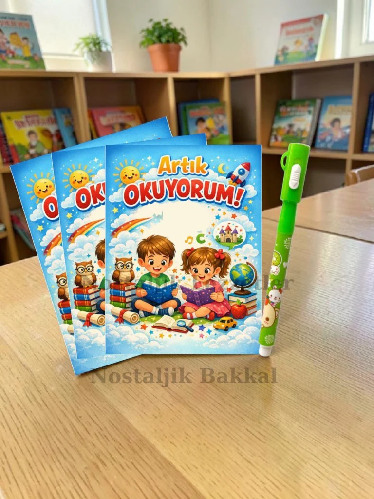 5 Set Yeni Okumayı Öğrenen Öğrencilere Hediye Artık Okuyorum Yazı 5 Set Yeni Okumayı Öğrenen Öğrencilere Hediye Artık Okuyorum Yazı