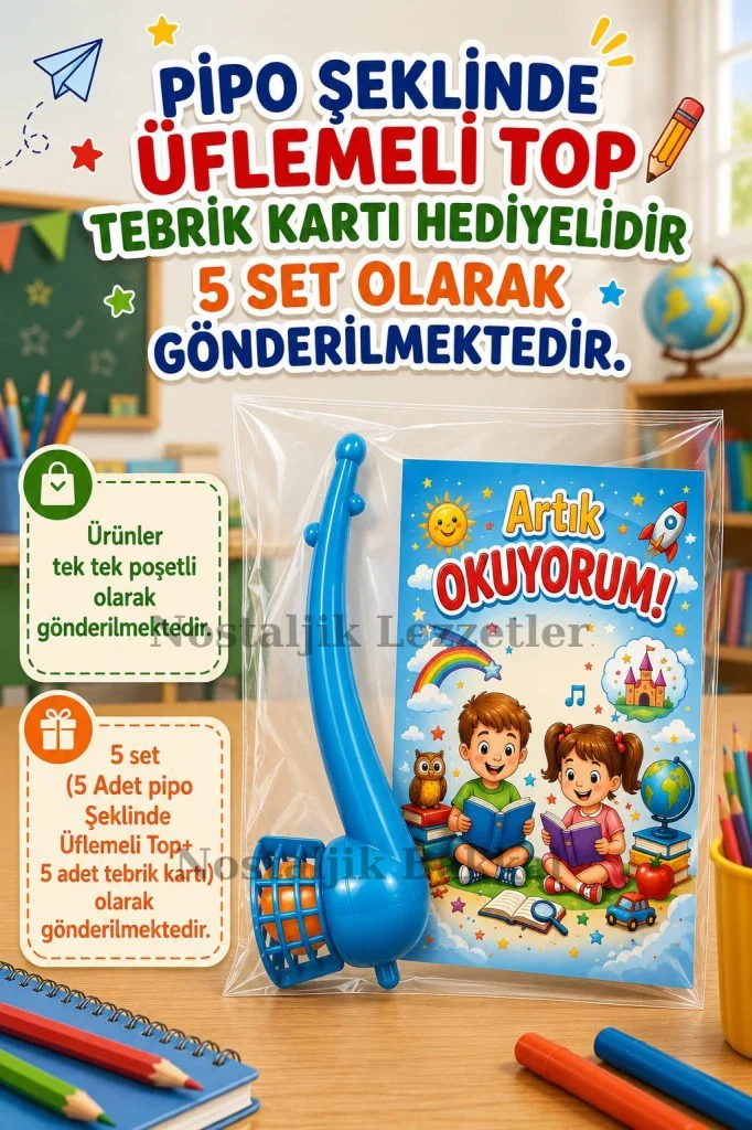 5 Set Yeni Okumayı Öğrenen Öğrencilere Hediye Artık Okuyorum Yazı