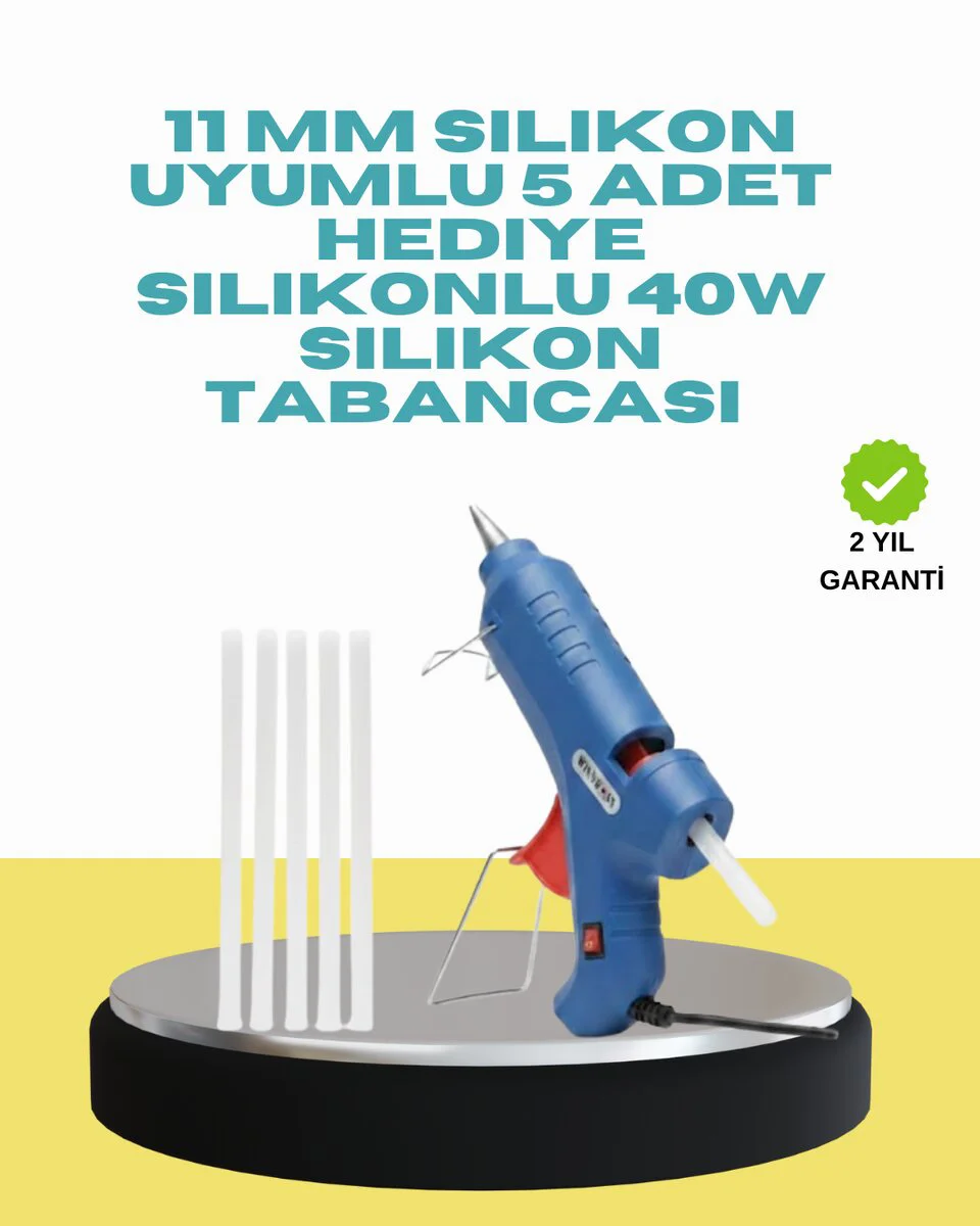5 Silikon Hediyeli 40W Silikon Tabancası Ev ve Hobi Kullanımı Fiyatı, Yorumları ve Özellikleri