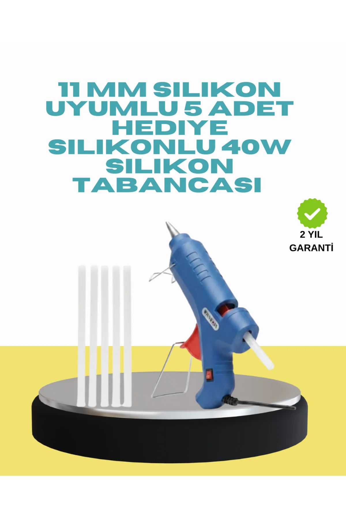 5 Silikon Hediyeli 40W Silikon Tabancası Ev Ve Hobi Kullanımı 5 Silikon Hediyeli 40W Silikon Tabancası Ev Ve Hobi Kullanımı