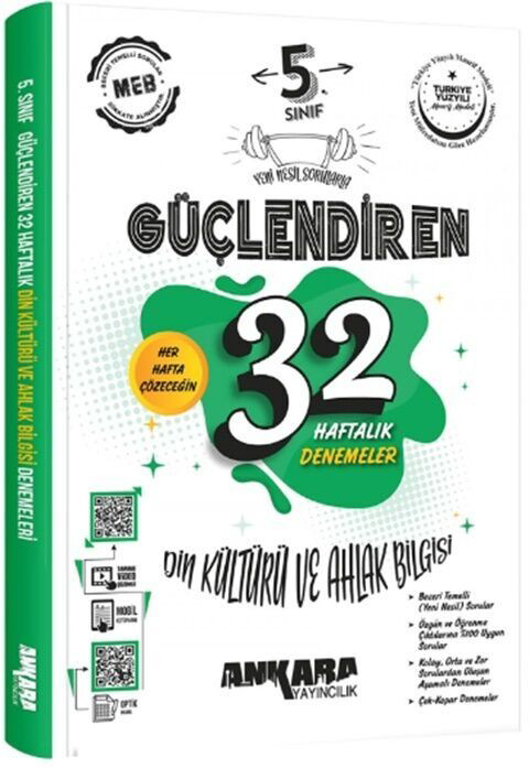 5. Sınıf Din Kültürü ve Ahlak Bilgisi Güçlendiren 32 Haftalık Den