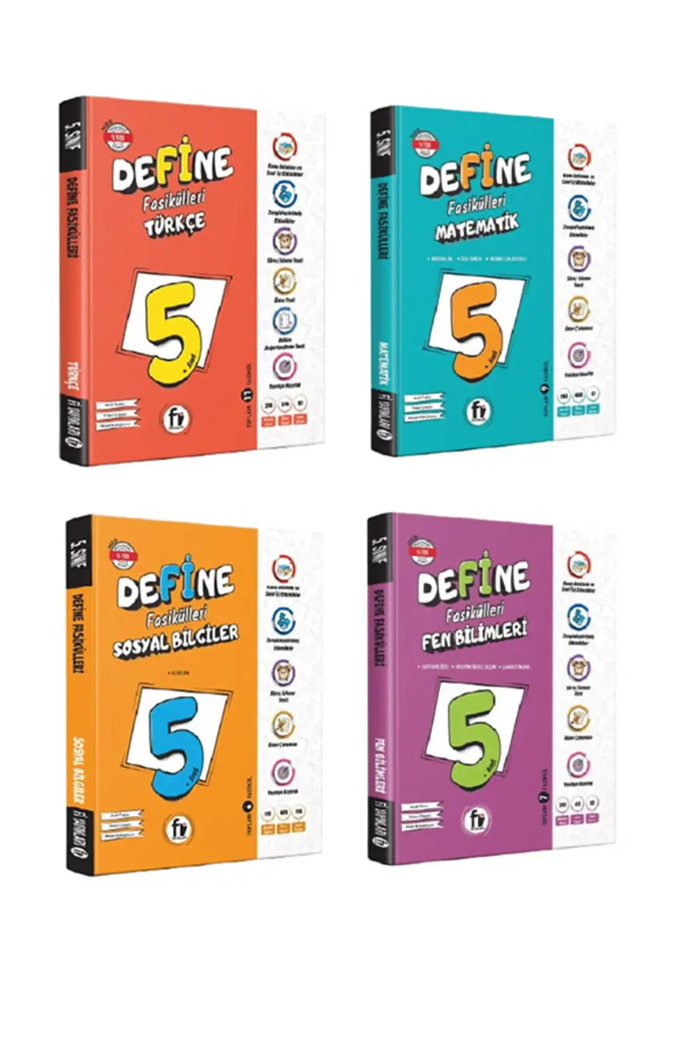 5. Sınıf Maarif Modeil Define Fasikülleri Konu Türkçe Matematik F