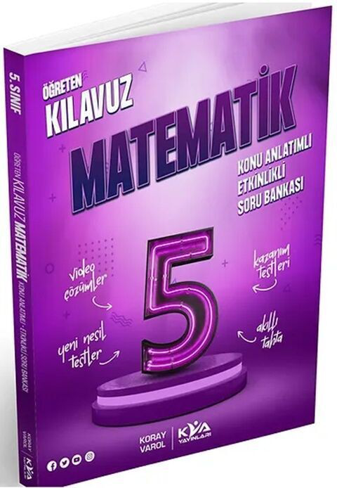 5. Sınıf Matematik Öğreten Kılavuz Konu Anlatımlı Etkinlikli Soru