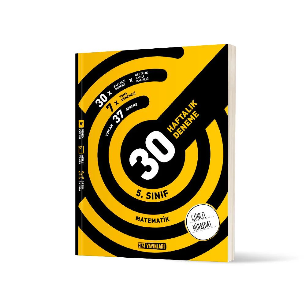 5. Sınıf Matematik 30 Haftalık Deneme-Güncel Müfredat