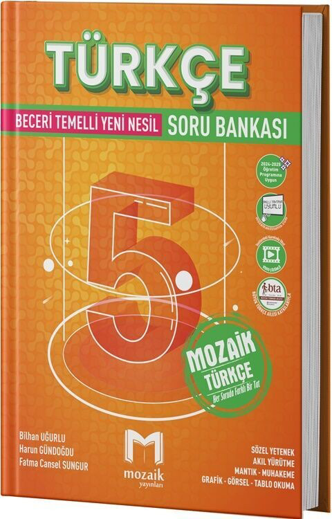 5. Sınıf Türkçe Soru Bankası Mozaik Yayınları