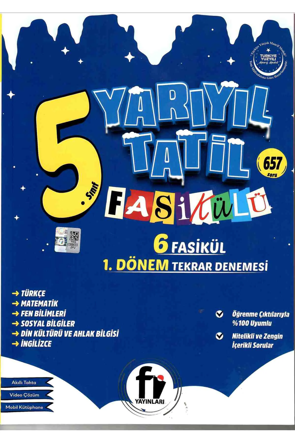 5. Sınıf Yüzyılı Maarif Model Yarıyıl Tatil Fasikülleri 1. Dönem 