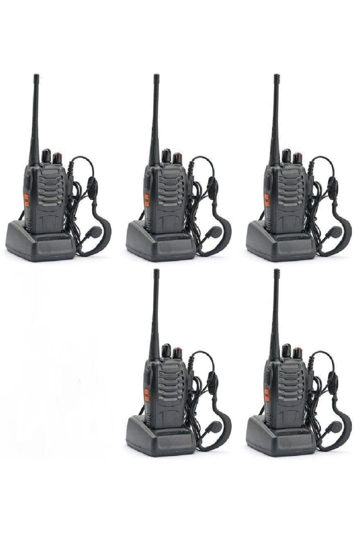 5 Tane Lisans Gerektirmeyen Kolay Kullanım El Telsizi Kurye Güven