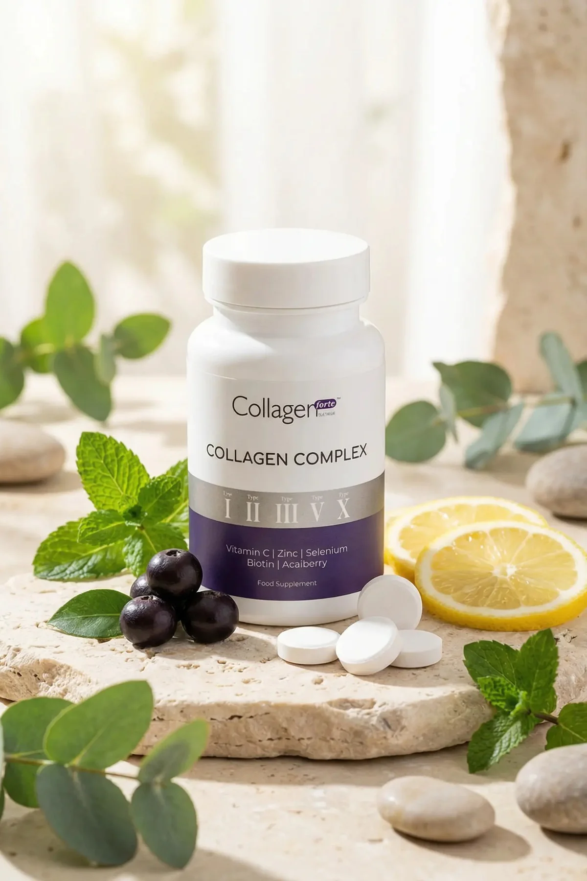 5 Tip Kolajen Complex Tip 1,2,3,5 Ve Tip 10 Biotin, Çinko, Seleny