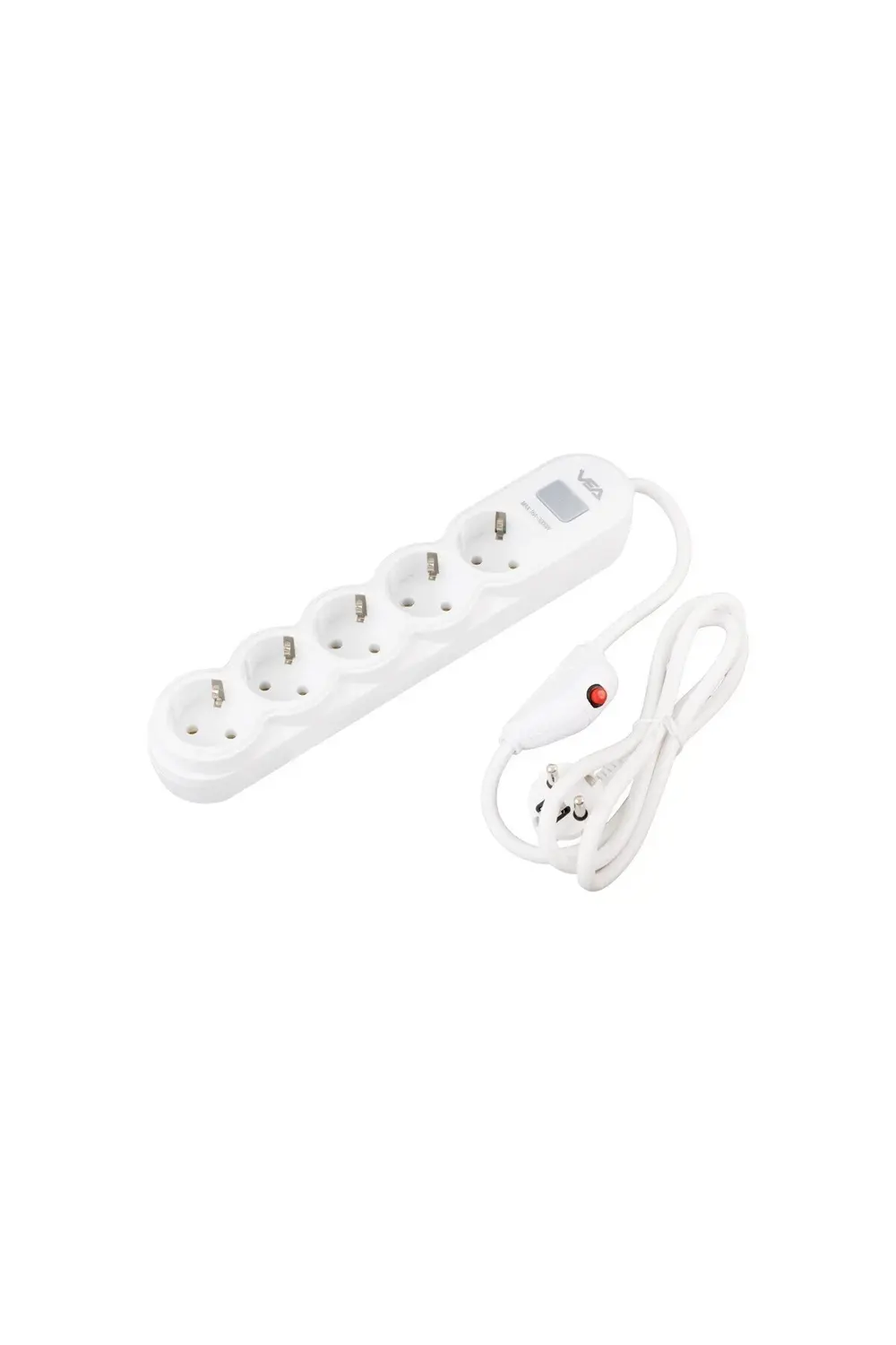 5 Toprak Girişli 1.5 Metre Kablolu Anahtarlı Beyaz Akım Korumalı 5 Toprak Girişli 1.5 Metre Kablolu Anahtarlı Beyaz Akım Korumalı