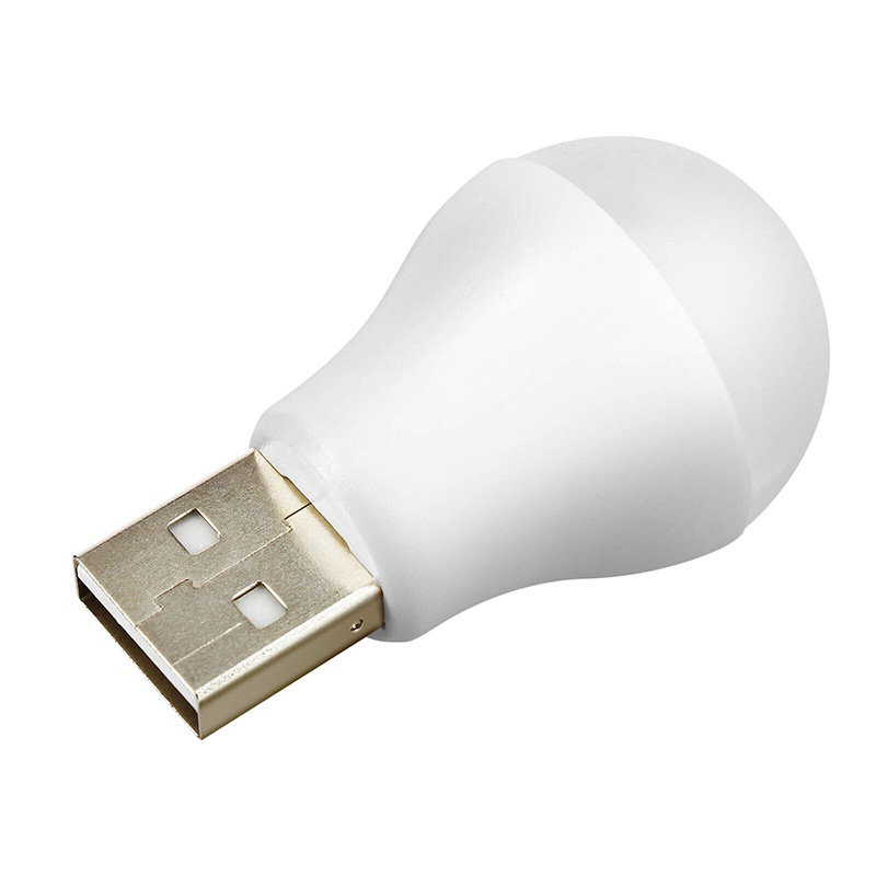 5 VOLT - 1 AMPER USB LED LAMBA BEYAZ (4741)