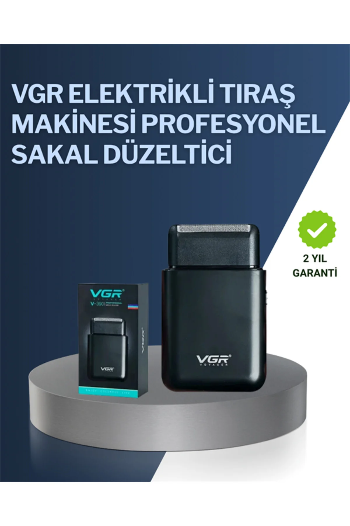 5 W Güçlü USB Şarjlı Sakal Şekillendirici – İki Başlıklı, Su Geçi