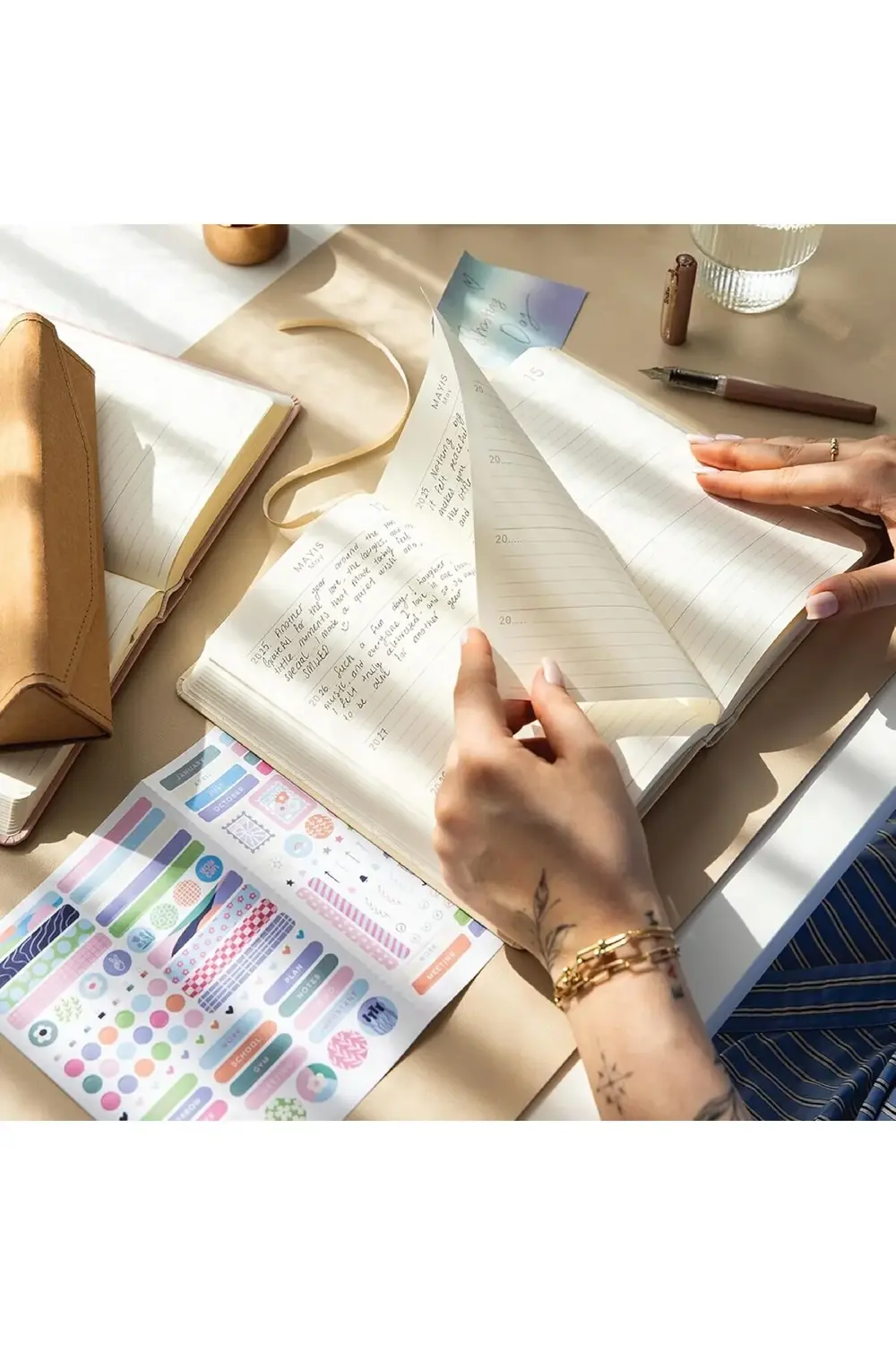 5 Yıllık Süresiz Günlük Ajanda 13x21 - Pembe 1178227