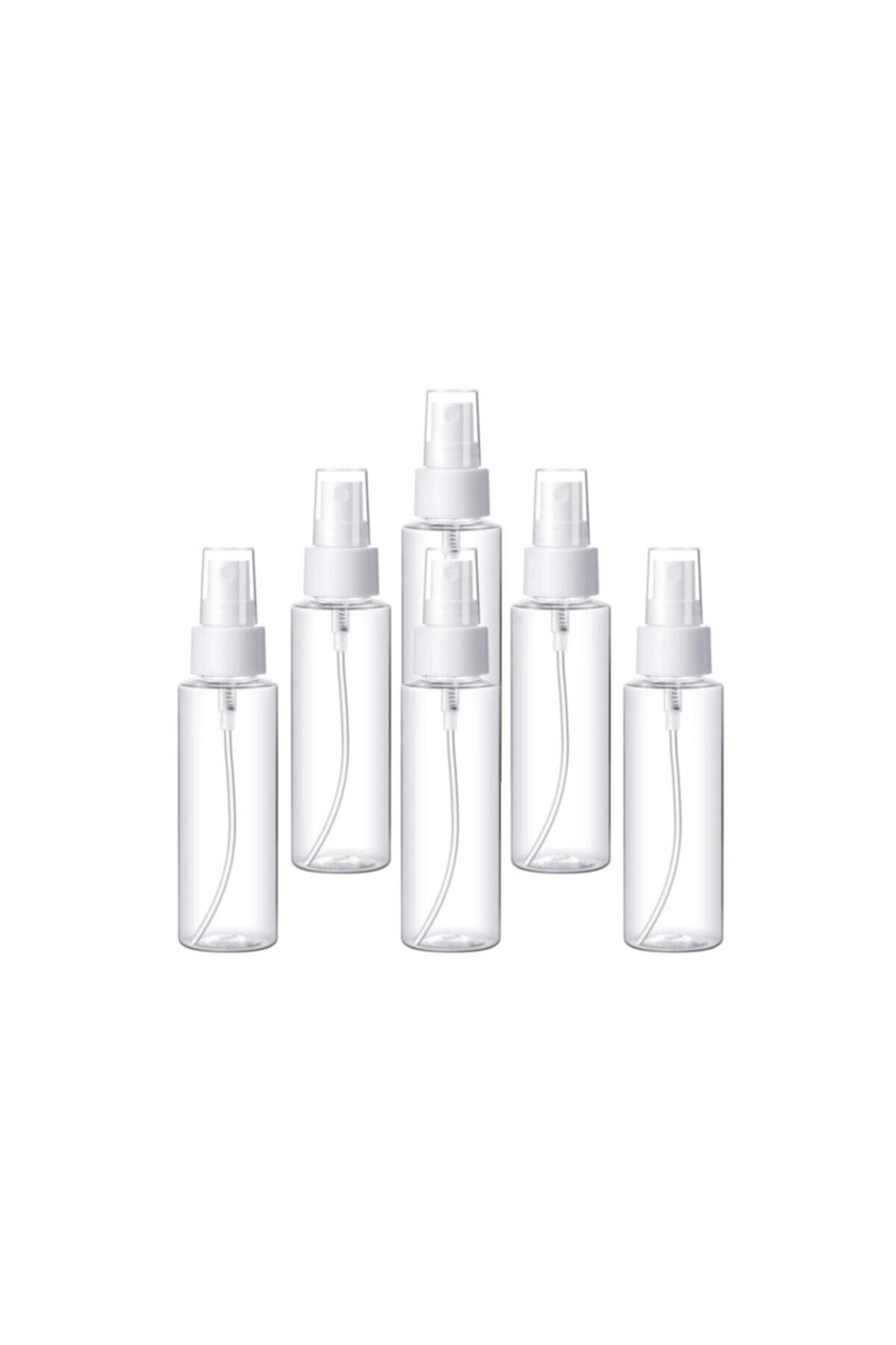 Tedmar 50 Adet 100 Ml Sprey Başlikli Kolonya. Dezenfektan. Likit Şişesi 