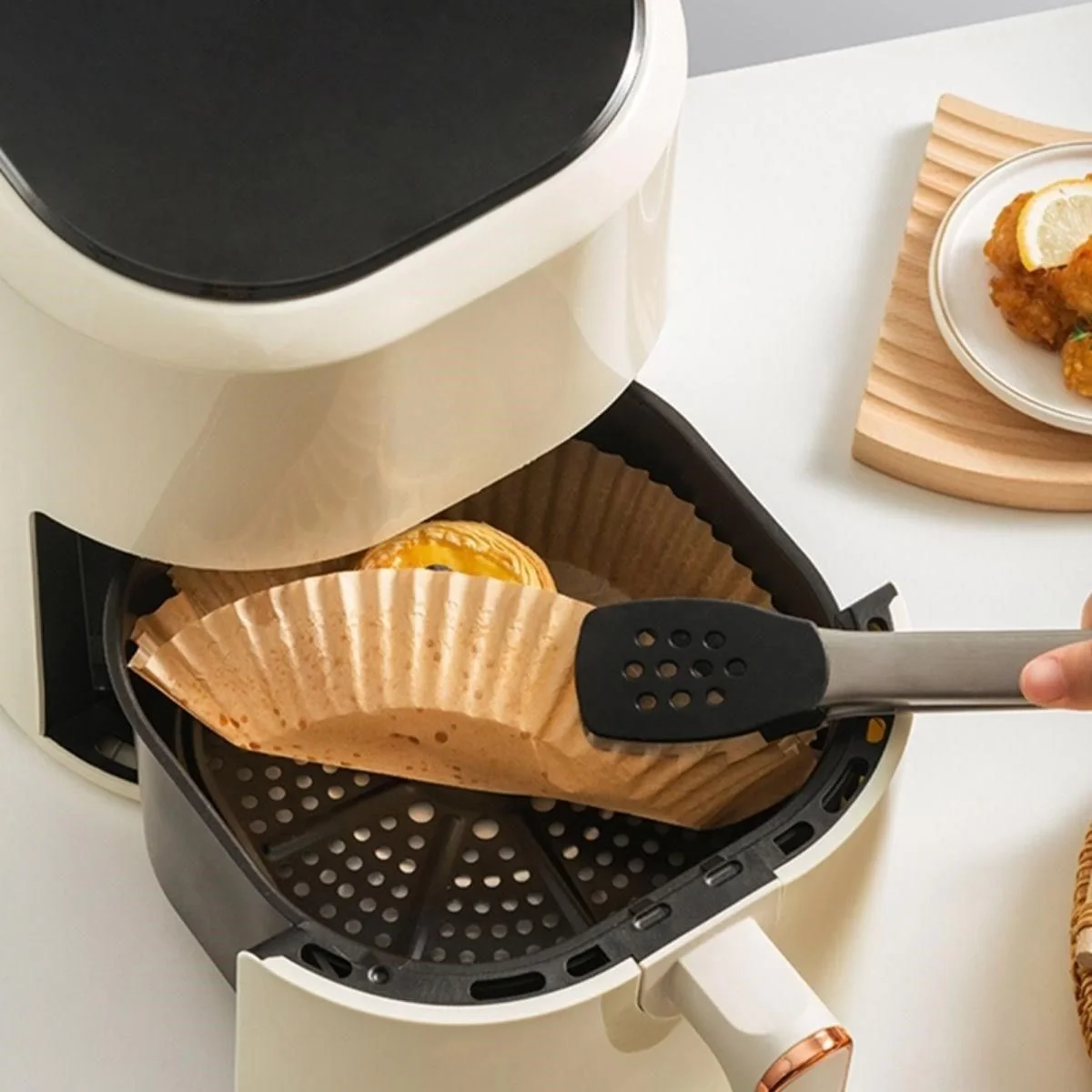 50 Adet 20 cm Air Fryer Pişirme Kağıdı Tek Kullanımlık Yağ Geçirmez Yuvarlak Tabak Model PVC Fiyatı, Yorumları ve Özellikleri
