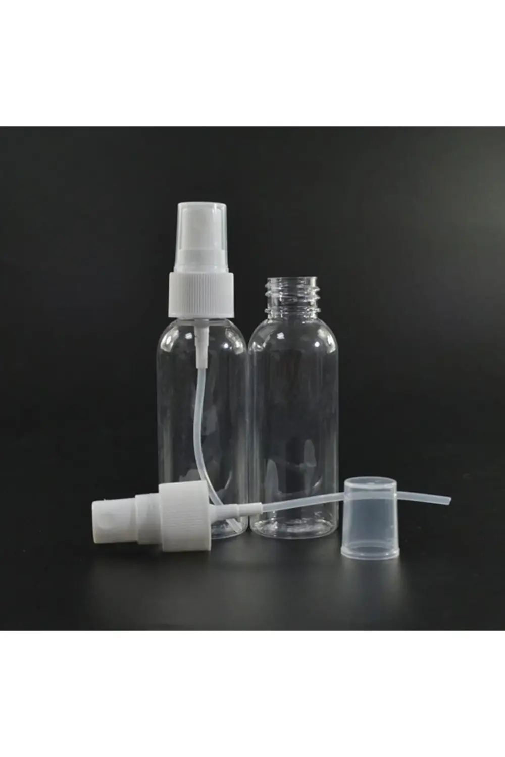 50 Adet 50 ml Sprey Kapaklı Dezenfektan Ve Kolonya Boş Şişesi