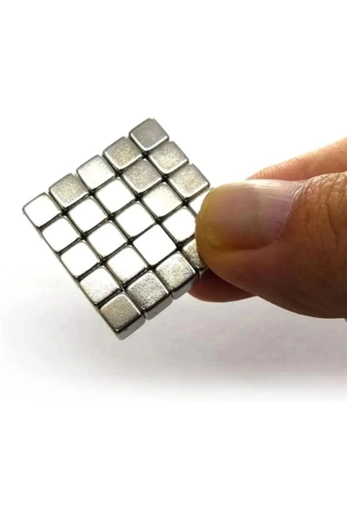 50 Adet 5x5x5 mm Sihirli Manyetik Küp Neodyum Mıknatıs Güçlü Çekim