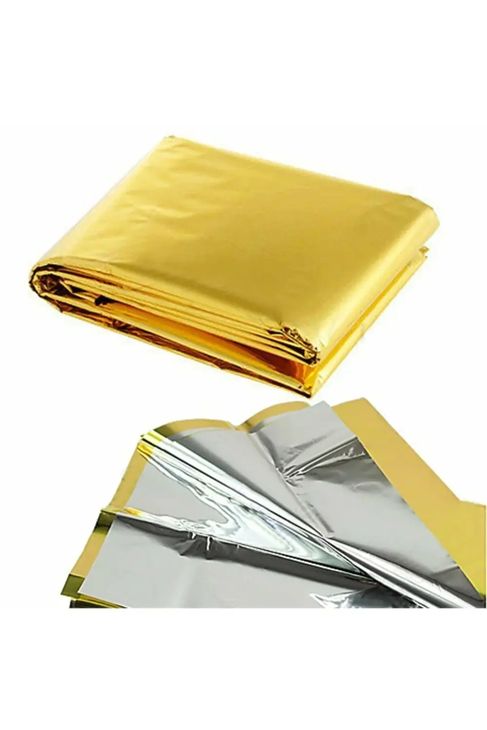 50 Adet Acil Durum Termal Battaniye 210x160 Cm (ALTIN) Isı Yalıtı