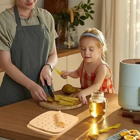 50 Adet Air Fryer Pişirme Kağıdı Tek Kullanımlık Hava Fritöz Yapışmaz Yağlı Kağıt Delikli Model Bx40 Fiyatı, Yorumları ve Özellikleri