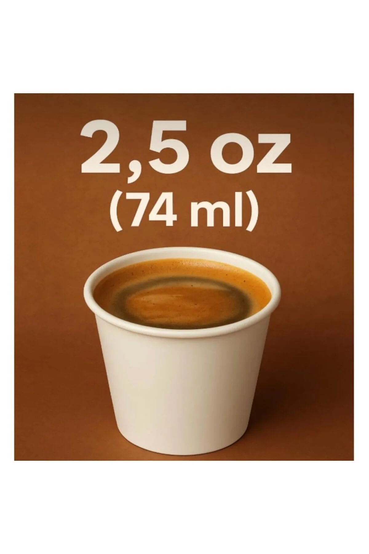 50 Adet Baskısız Karton Zemzem Bardağı 2,5 Oz Espresso, Mırra, Zemzem Bardağı, brc1834120620