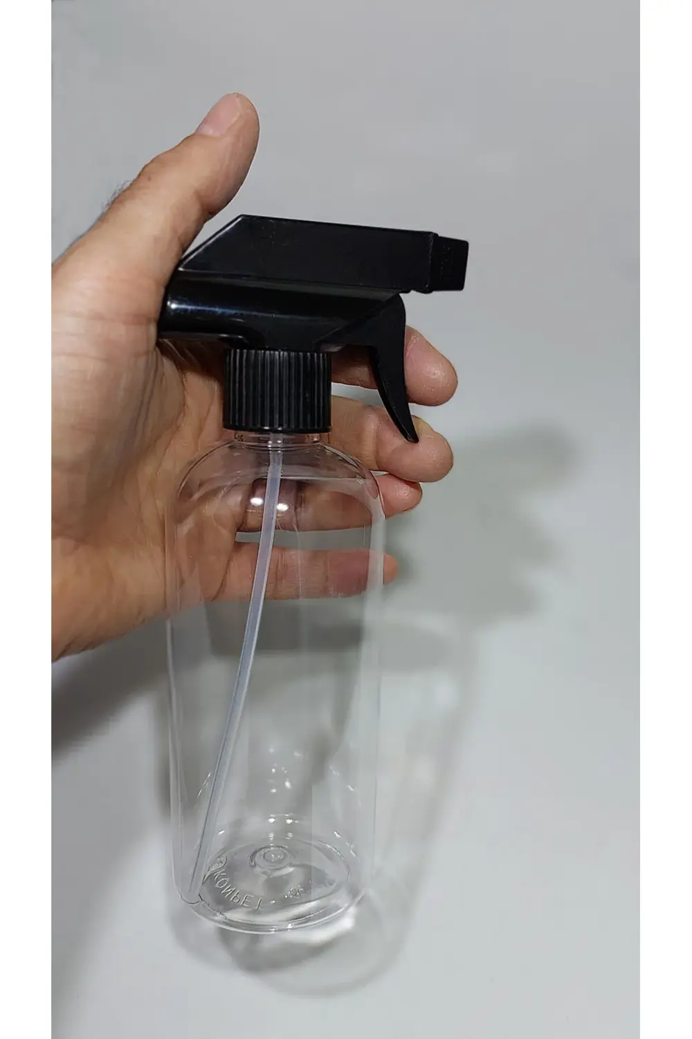 50 adet Boş Fısfıs Sprey Şişe 400 Ml Şeffaf siyah spreyli deterja