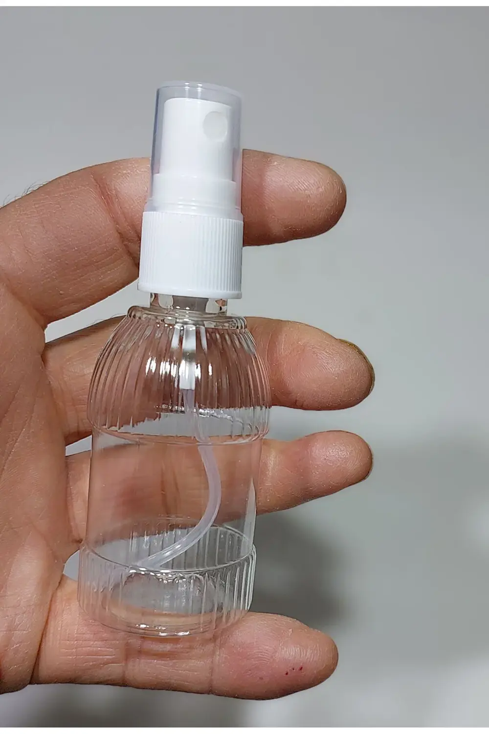 50 Adet Boş Şişe Beyaz Spreyli Kolonya Şişesi Doldurulabilir Cep