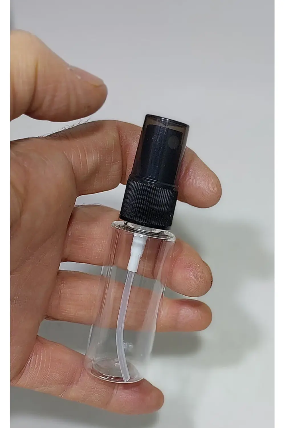 50 Adet Boş Şişe siyah Spreyli Kolonya Şişesi Doldurulabilir Cep